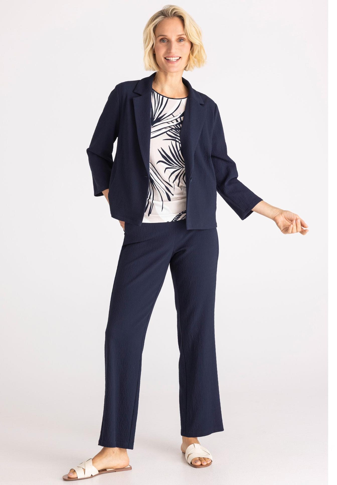 Wide leg Pants mit Struktur-Effekt - Produktbild 2