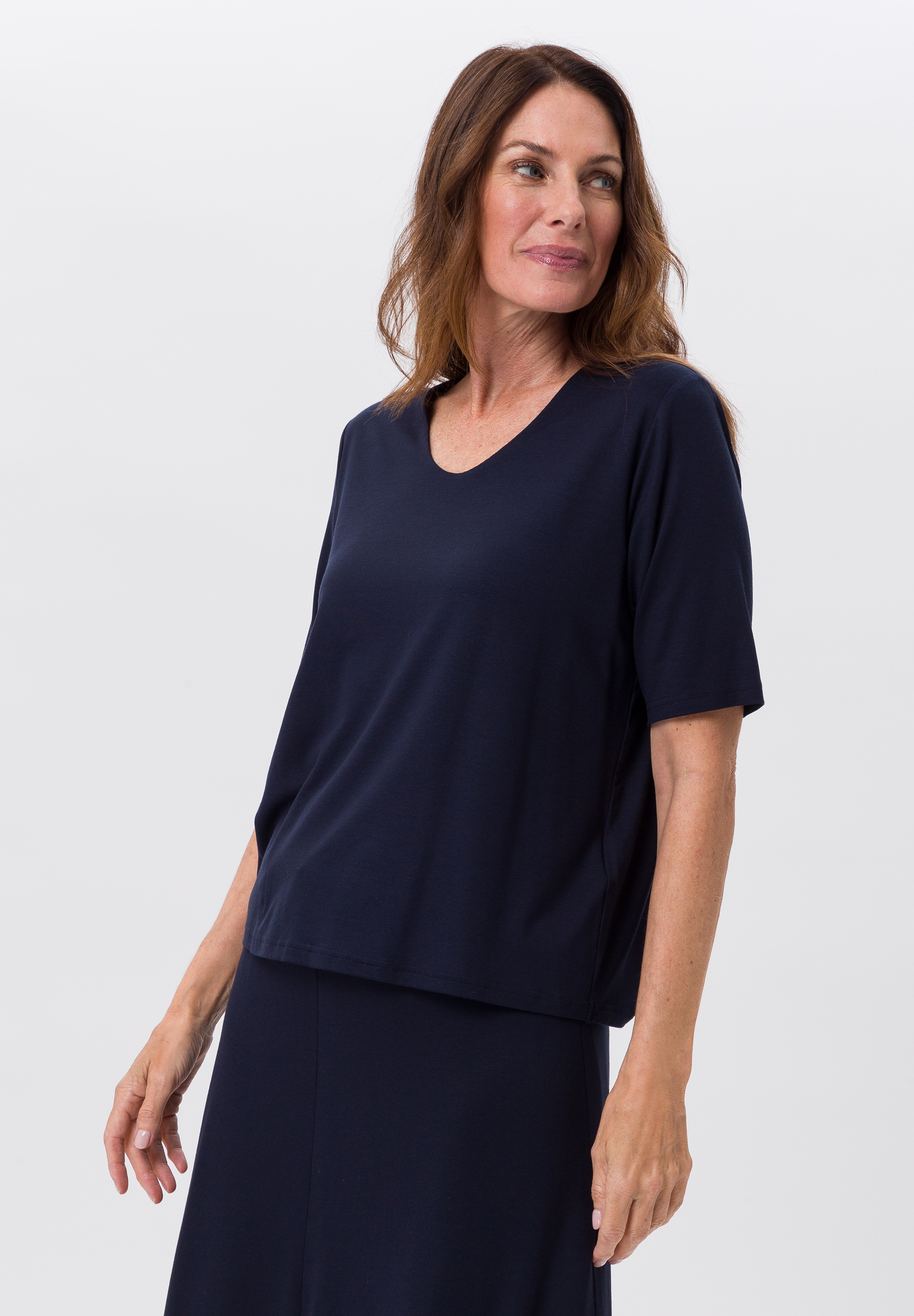 Kurzarmshirt aus weichem Jersey