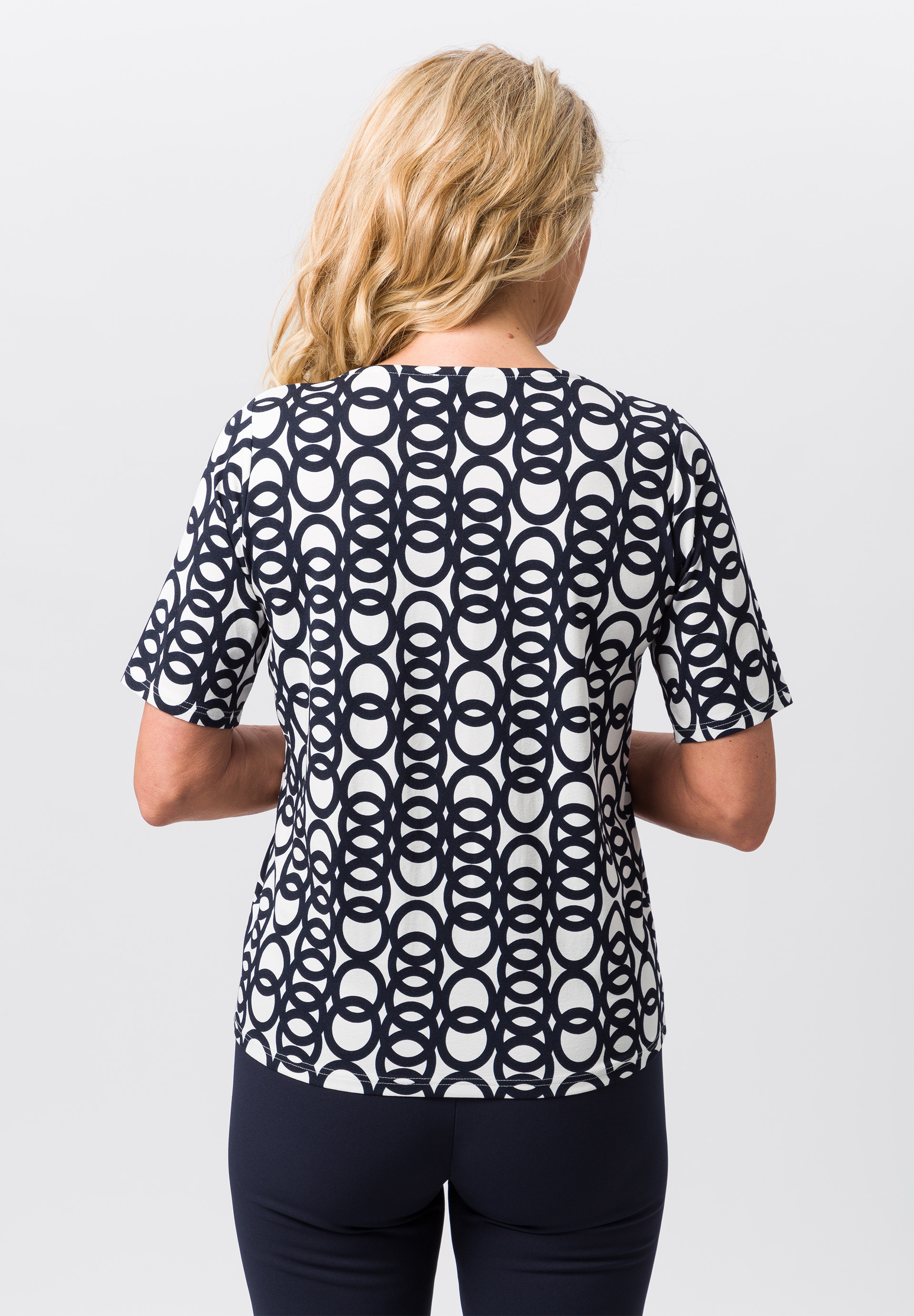 Shirt mit modernem geometrischen Kreisdessin - Bild 2