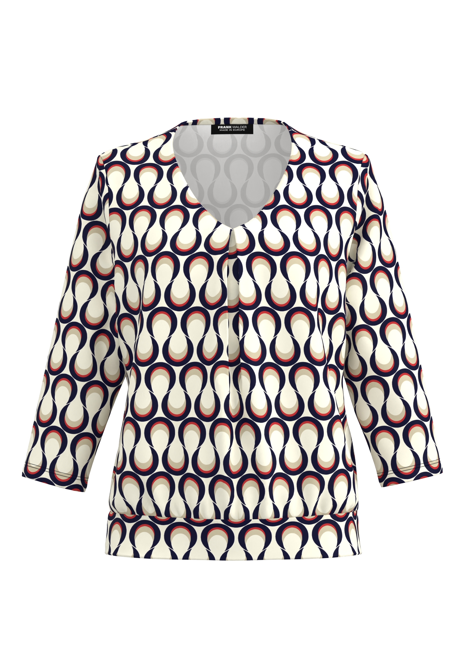 Blusenshirt mit Faltendetail im Vorderteil Blusenshirt mit Faltendetail im Vorderteil - Produktbild 1