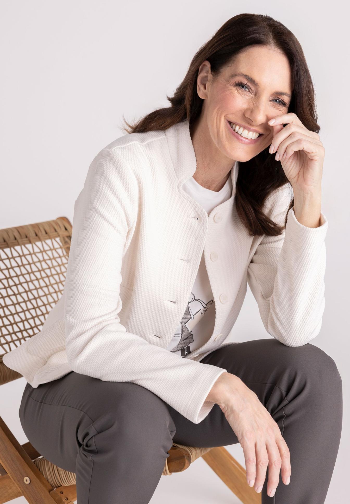 Cardigan, Weiß, Damen, Knit, Jacke, Cardigan, Creme, Strickjacke, Damen, Jacke