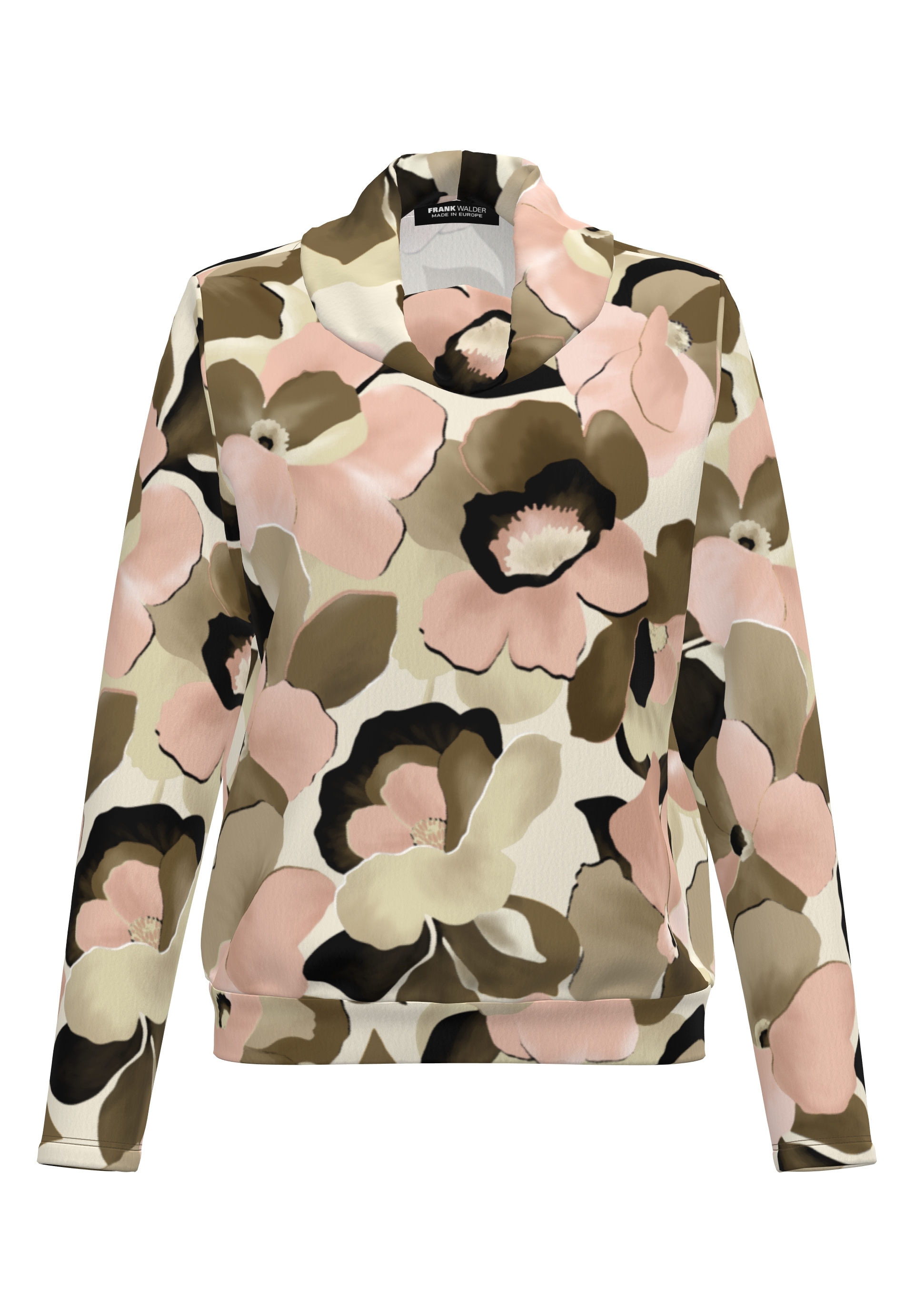 Shirt mit locker fallendem Rollkragen - Bild 1 Langarm, Ärmel, Militärisch, Militärische Uniform, Tarnung, Langarm, Ärmel, Militärisch, Militärische Uniform, Tarnung, Langarm, Ärmel, Militärisch, Militärische Uniform, Tarnung