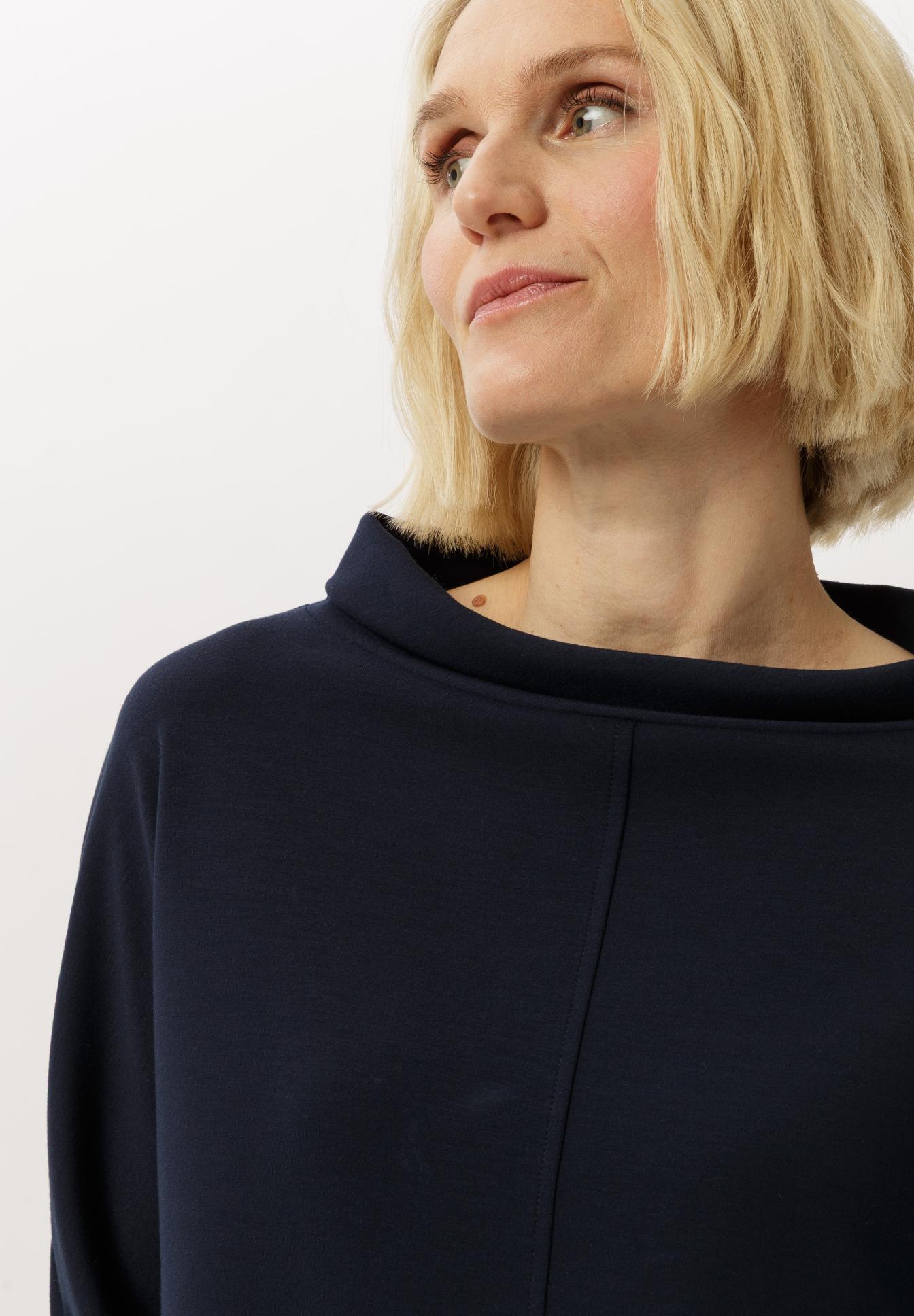 dunkelblau, Sweatshirt, Rundhals, Baumwolle, unifarben, dunkelblau, Sweatshirt, Rundhals, Kragen, Oberteil, Halskrause, Pullover, Dunkelblau, Kapuzenlose Oberteil, Jerseystoff, Halsabschluß, Bluse, Navy, dunkelblau, Ärmel