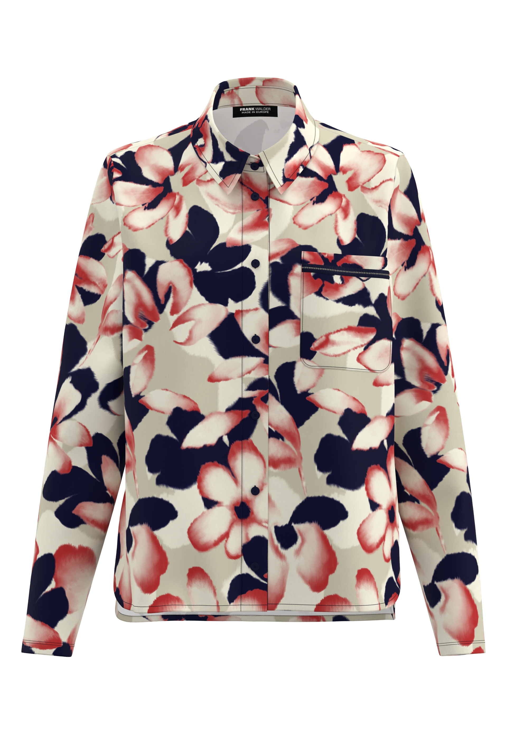 Blouse With contrast piping - Product Image 1