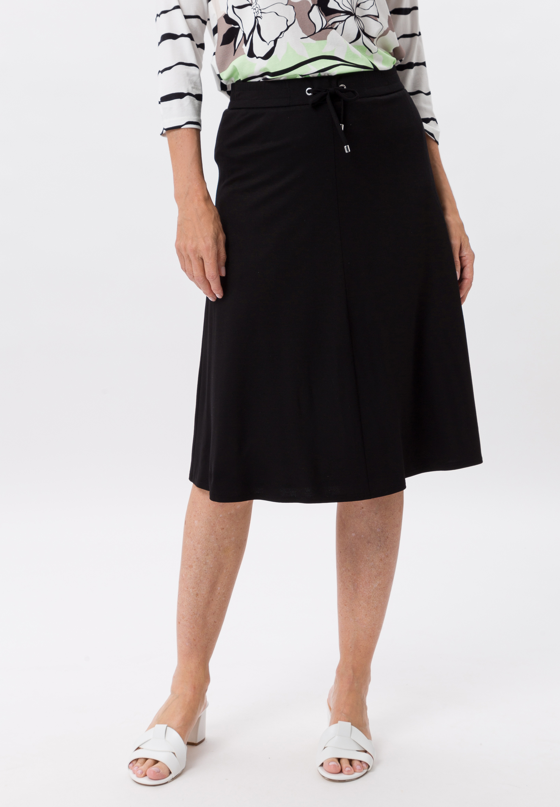 A-line skirt with gathered waistband A-line skirt with gathered waistband - Product Image 1