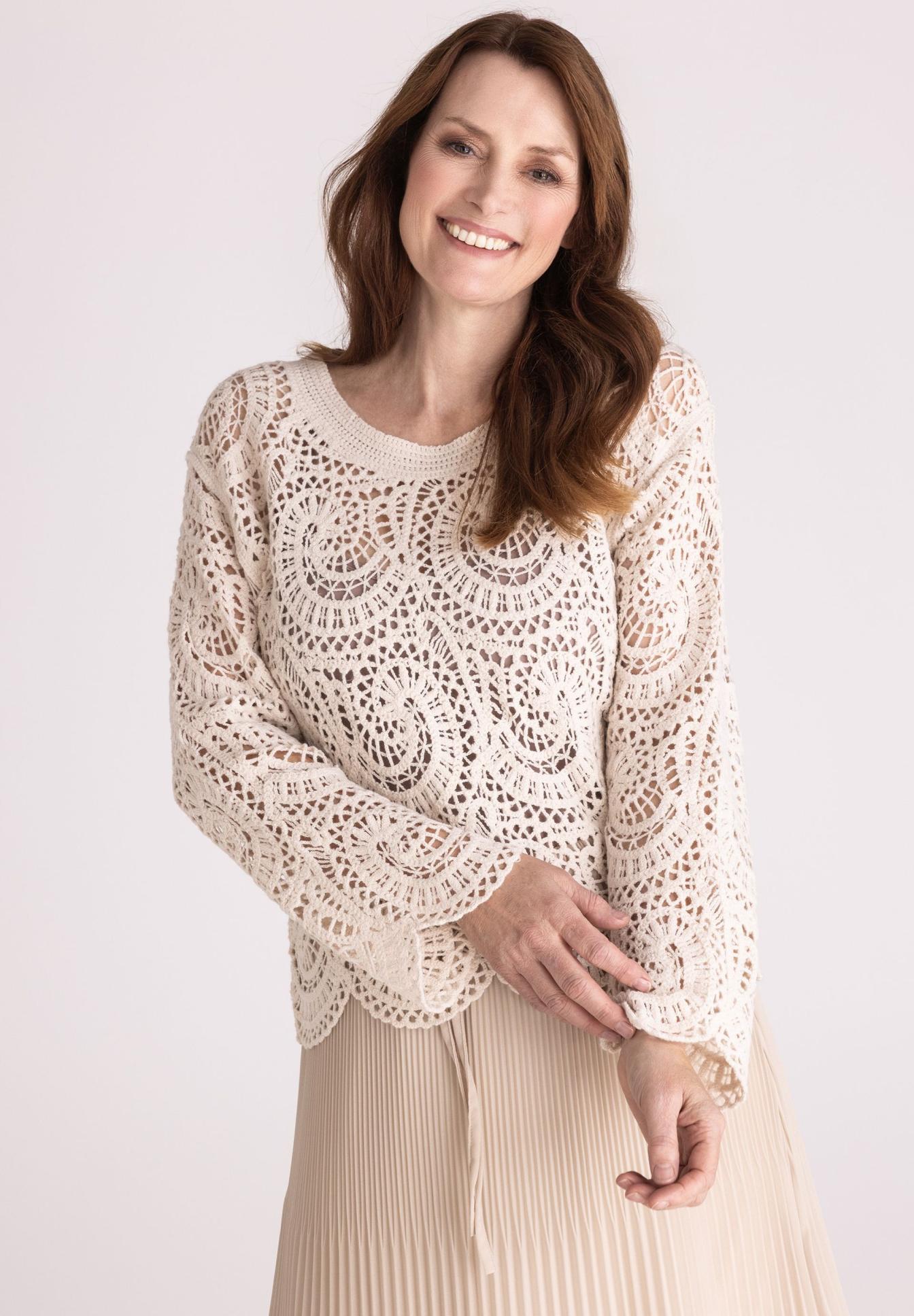 Pulli mit Häkelstruktur - Produktbild 1