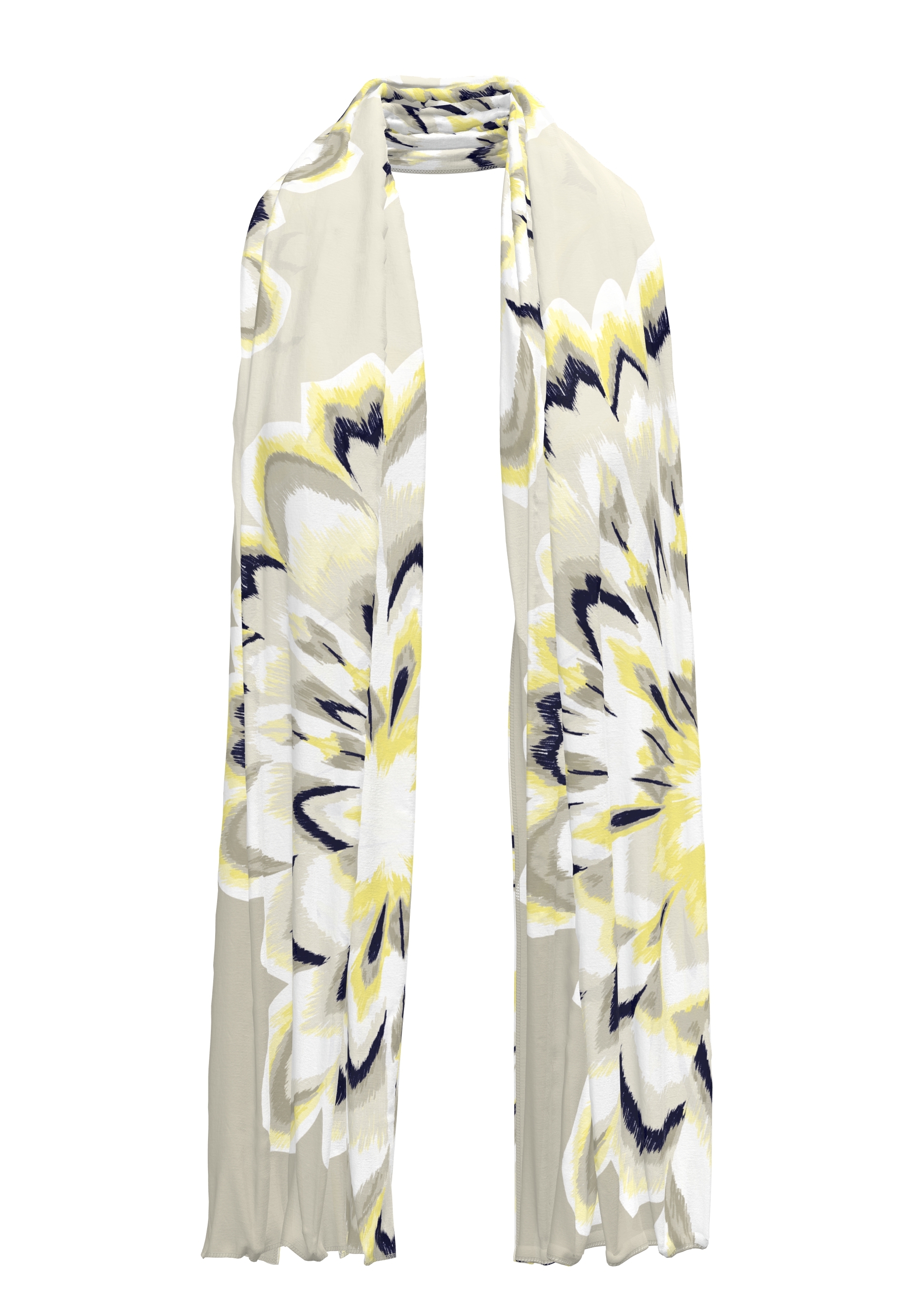 Tuch mit floralem Print - Bild 1