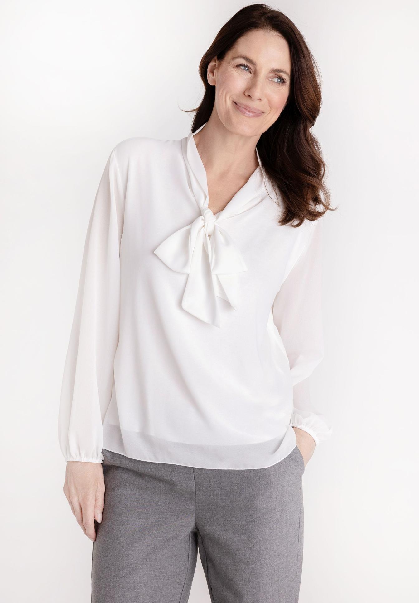 Bluse mit Schluppenkragen - Produktbild 1