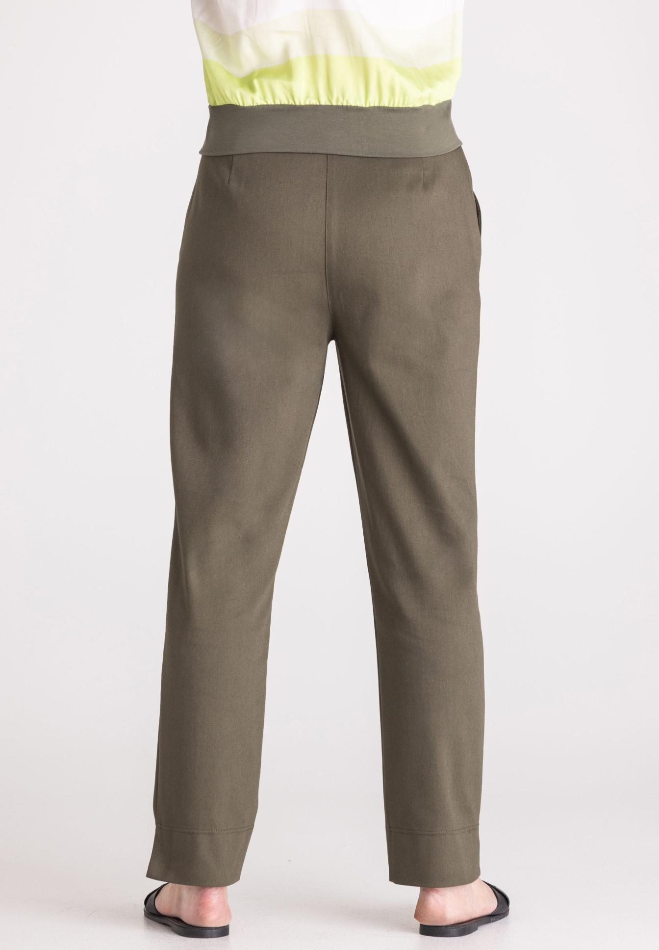 hose, taillierte schnitt, olivgrün, weiches material, hochwertig, hose, braun, overall, leichte hose, gerade geschnitten, hosen, weite, beige-oliv, stoff, taillierte, Hose, Khaki, Weite Beine, High Waist, Bequeme Passform