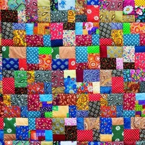 Patchwork Bild vom Muster Patchwork