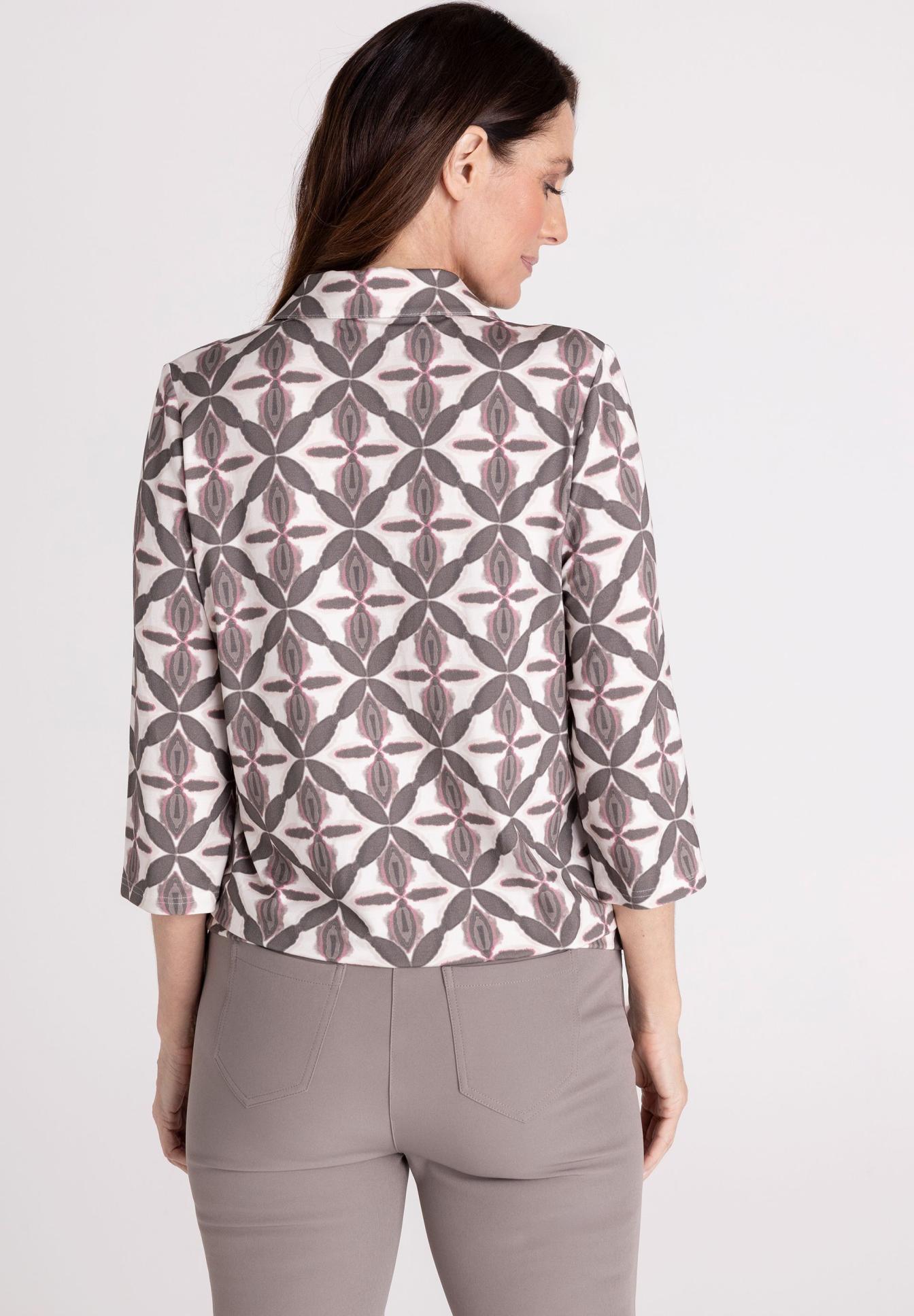 Blazer, Jacke, Druck, Geometrisches Muster, lange Ärmel, blazer, print, geometric, longsleeve, jacket