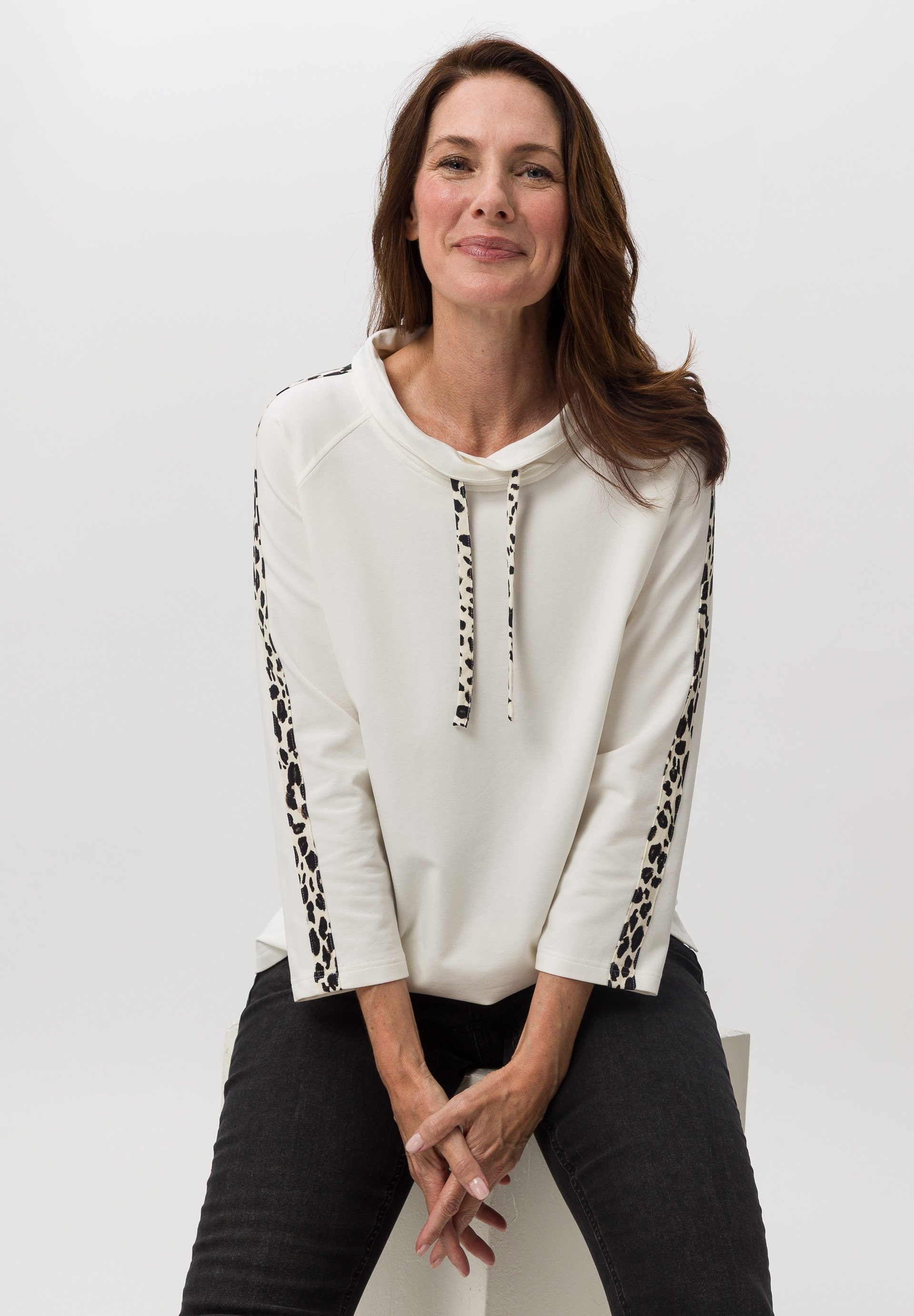 Sweatshirt mit Bändchen-Durchzug - Produktbild 1