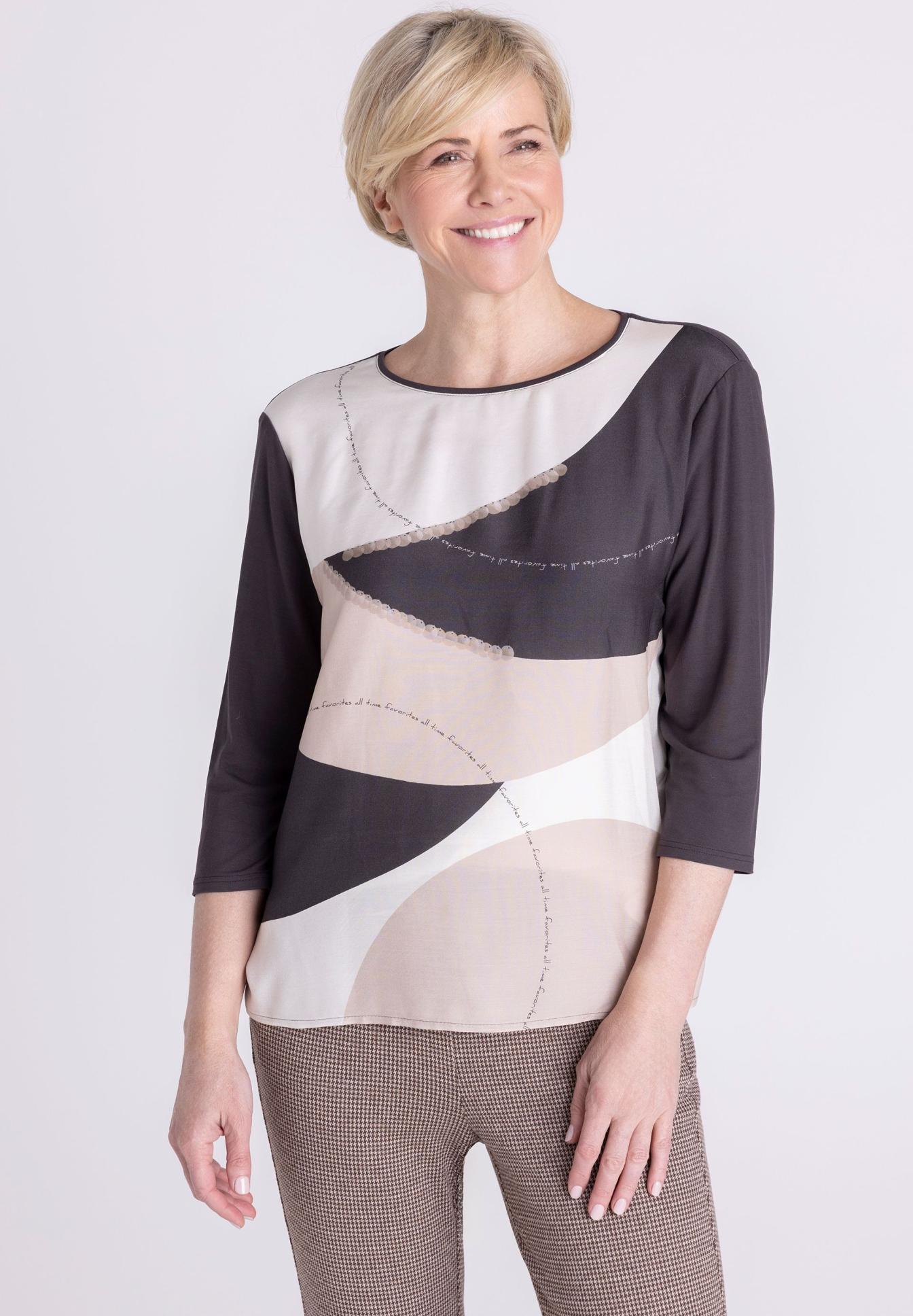 Shirt mit geschwungenem Print - Produktbild 1