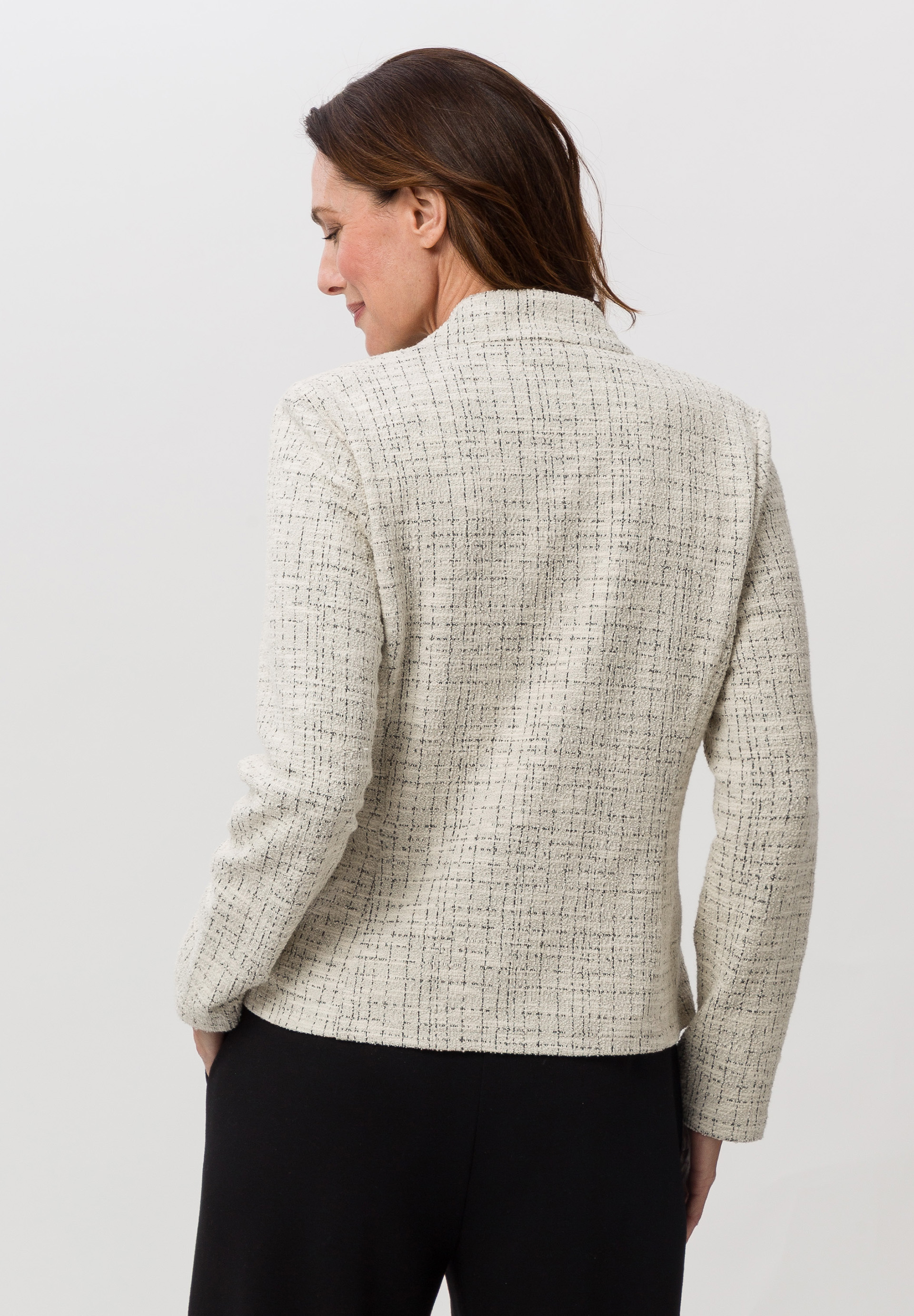 Blazer mit Piping-Akzent - Bild 2 Bekleidung, Strickwaren, Pullover, Langarm, Mantel, Bekleidung, Strickwaren, Pullover, Langarm, Mantel, Bekleidung, Strickwaren, Pullover, Langarm, Mantel