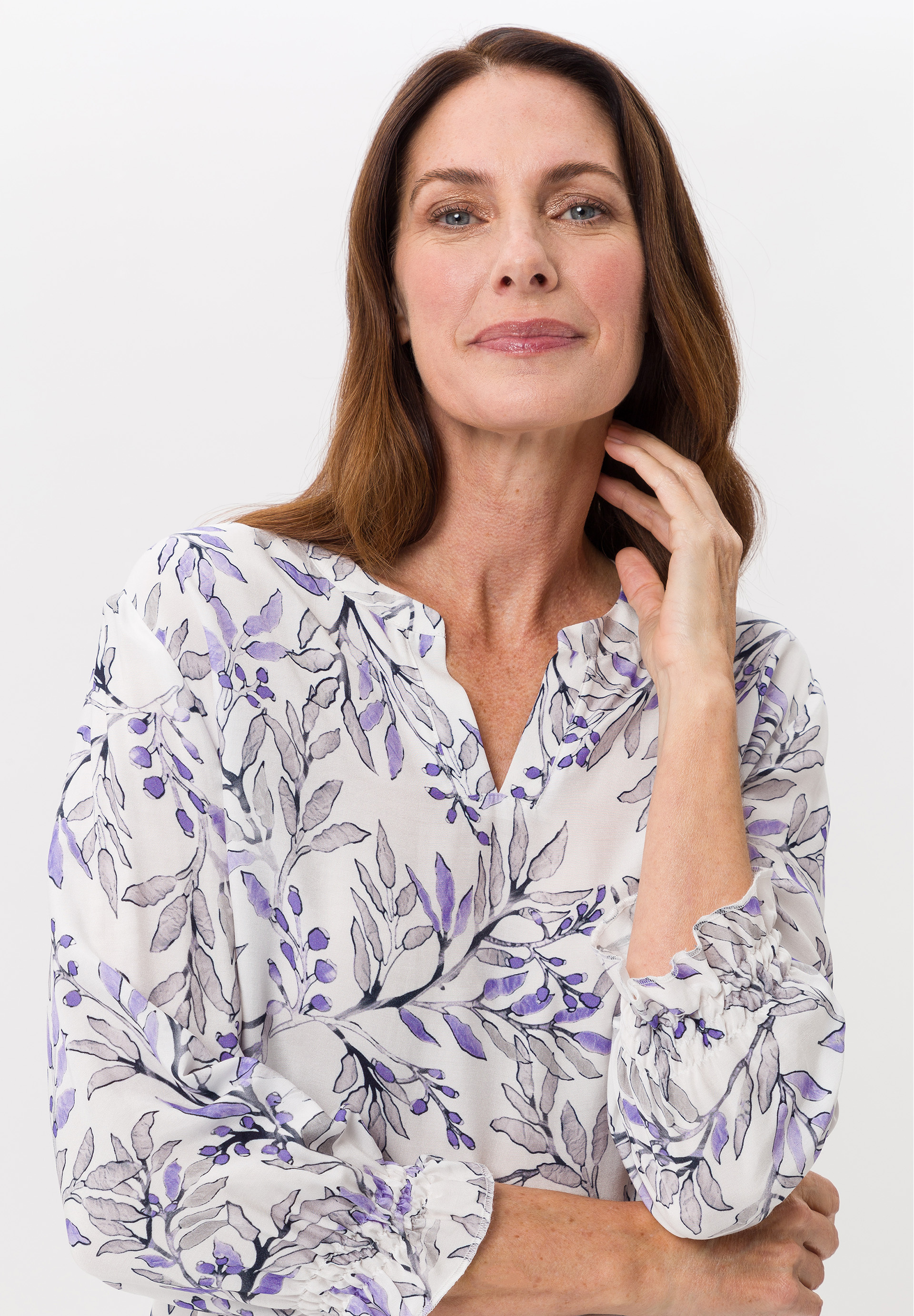 Bluse mit Allover-Print - Bild 4