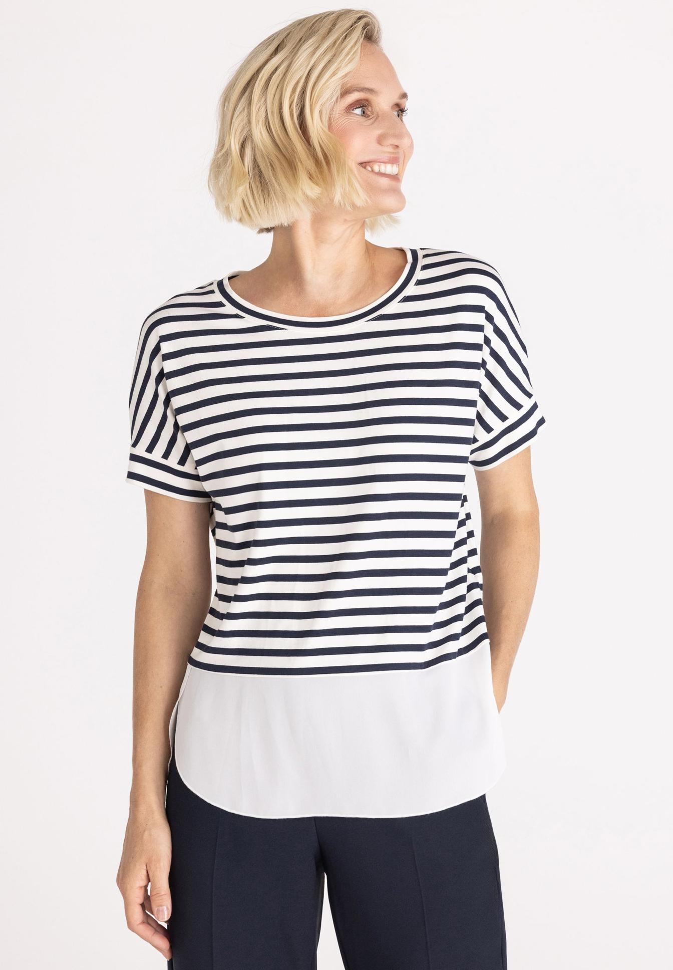 T-Shirt mit Kontrastsaum - Produktbild 1