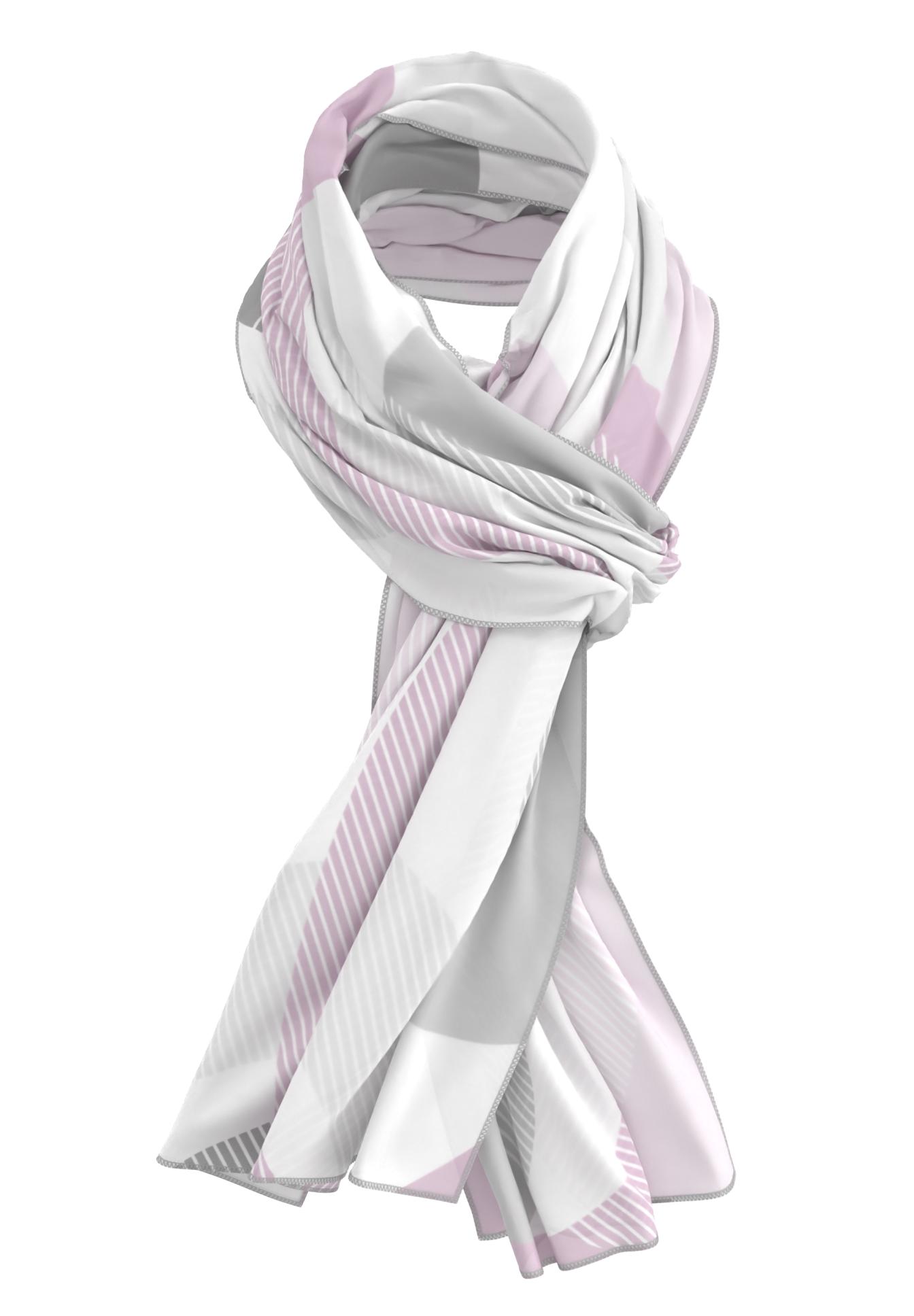 Schal, Schal mit Muster, Stoffschal, Pastell, Rippenstreifen, Schal, Stoffschal, Schalschnitt, Graustöne, Rosa, Streifen, Schal, Sommeraccessoire, Streifen, Pastell, Schal mit Muster, Schal, Streifen, Lila, Baumaterial keine Angabe, Dreieckmuster?
