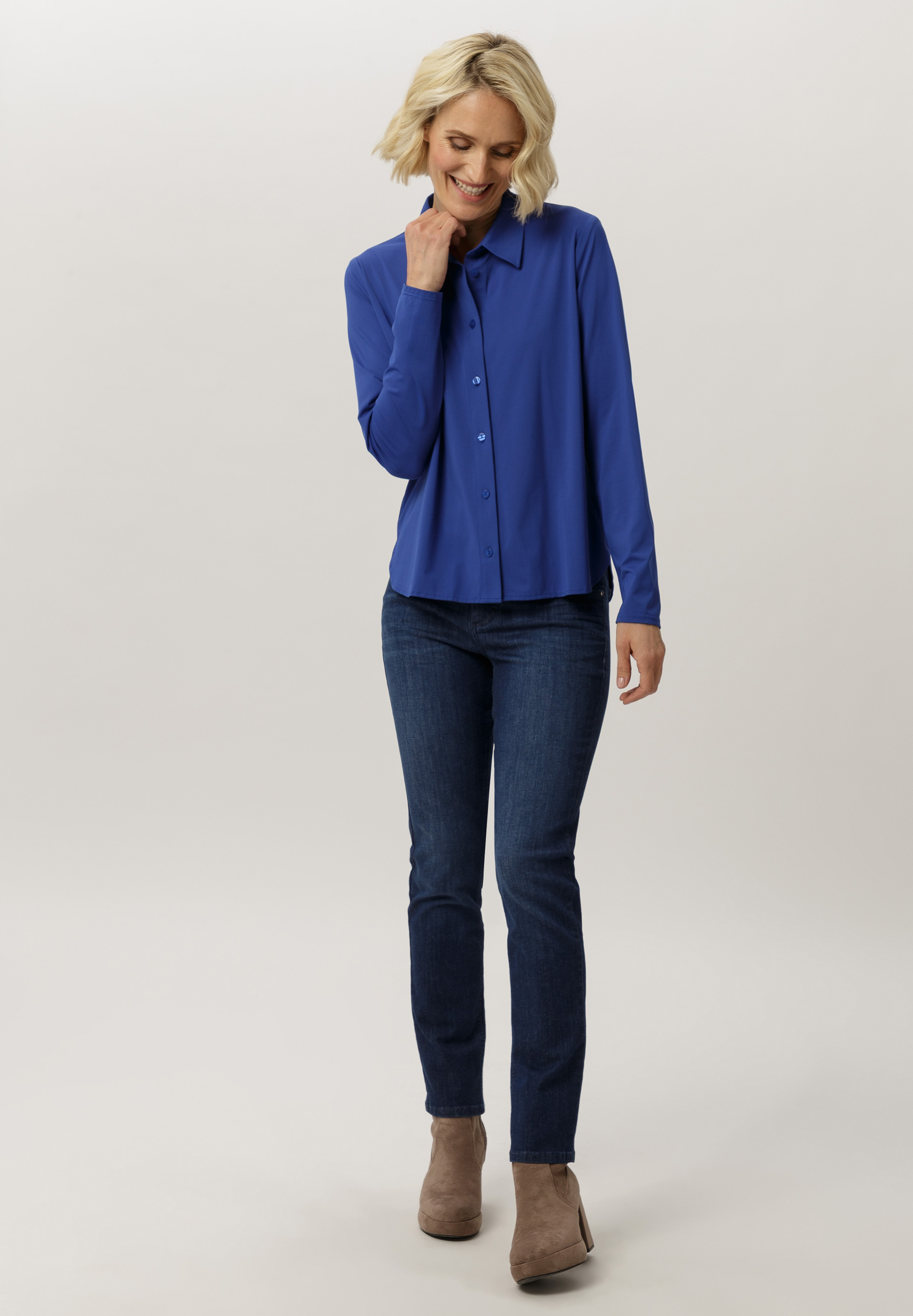 Bluse in Unifarben - Produktbild 2