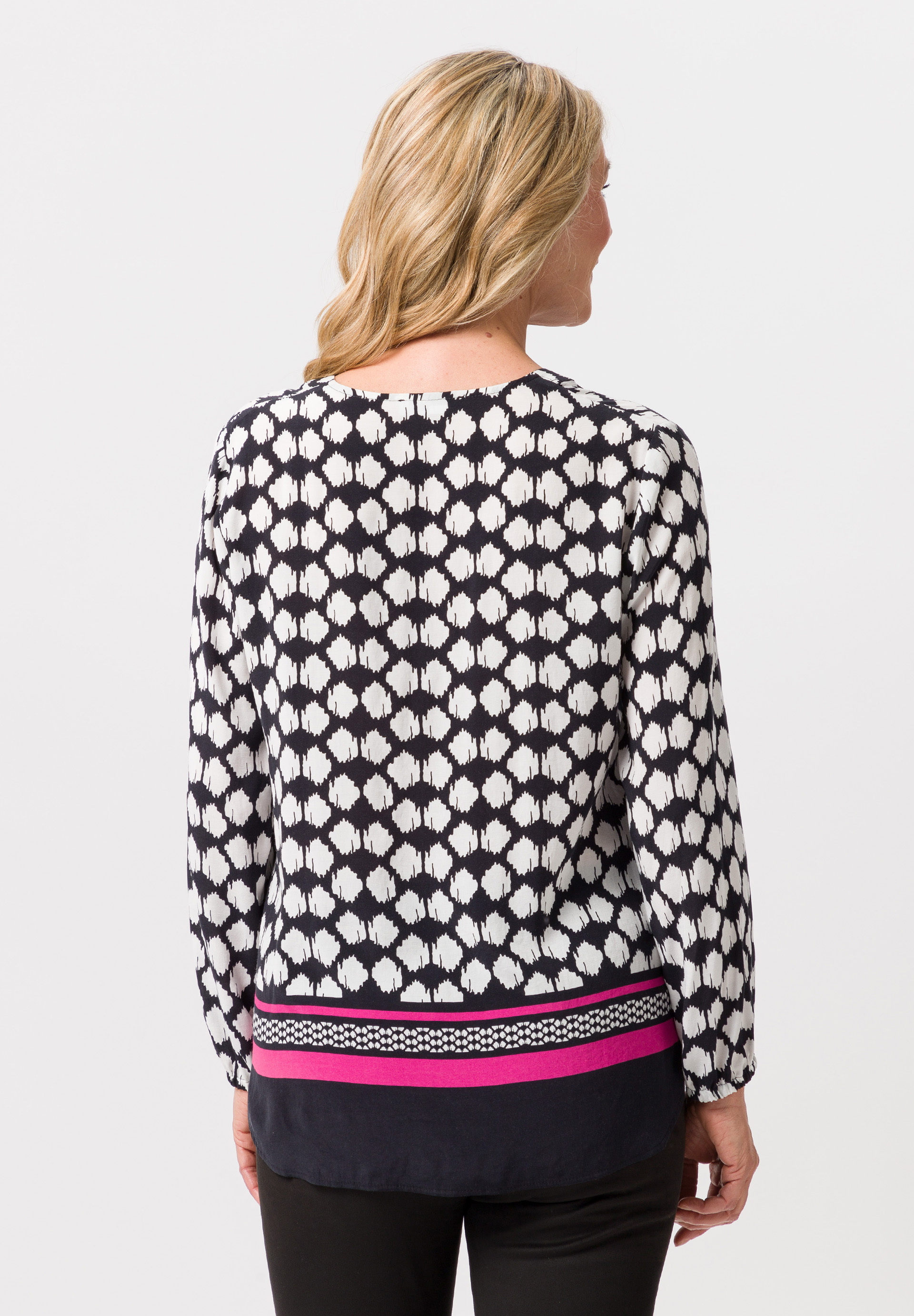 Bluse mit exklusivem Panneauxprint - Produktbild 2
