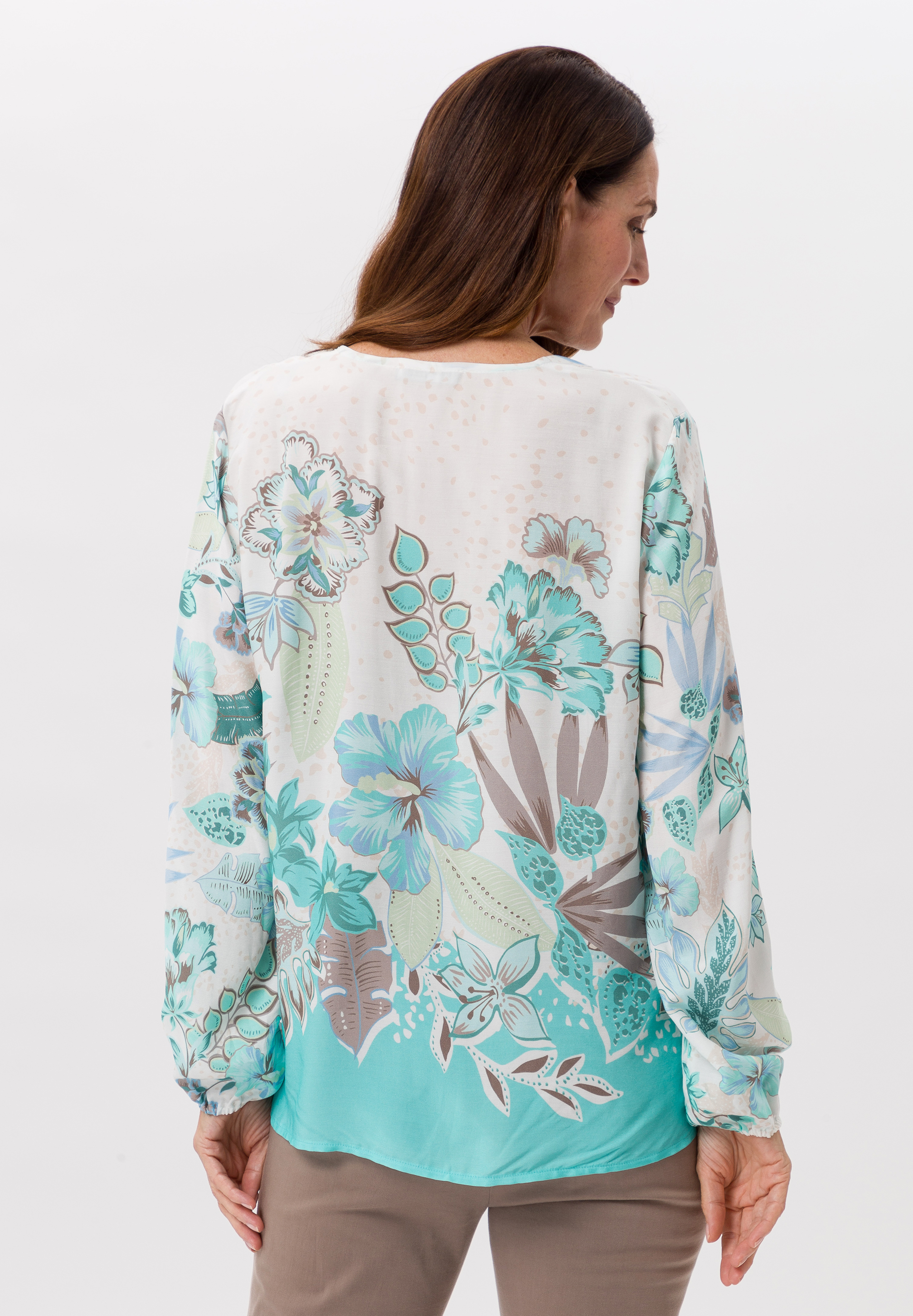 Bluse mit sommerlichen Panneauxprint - Bild 2