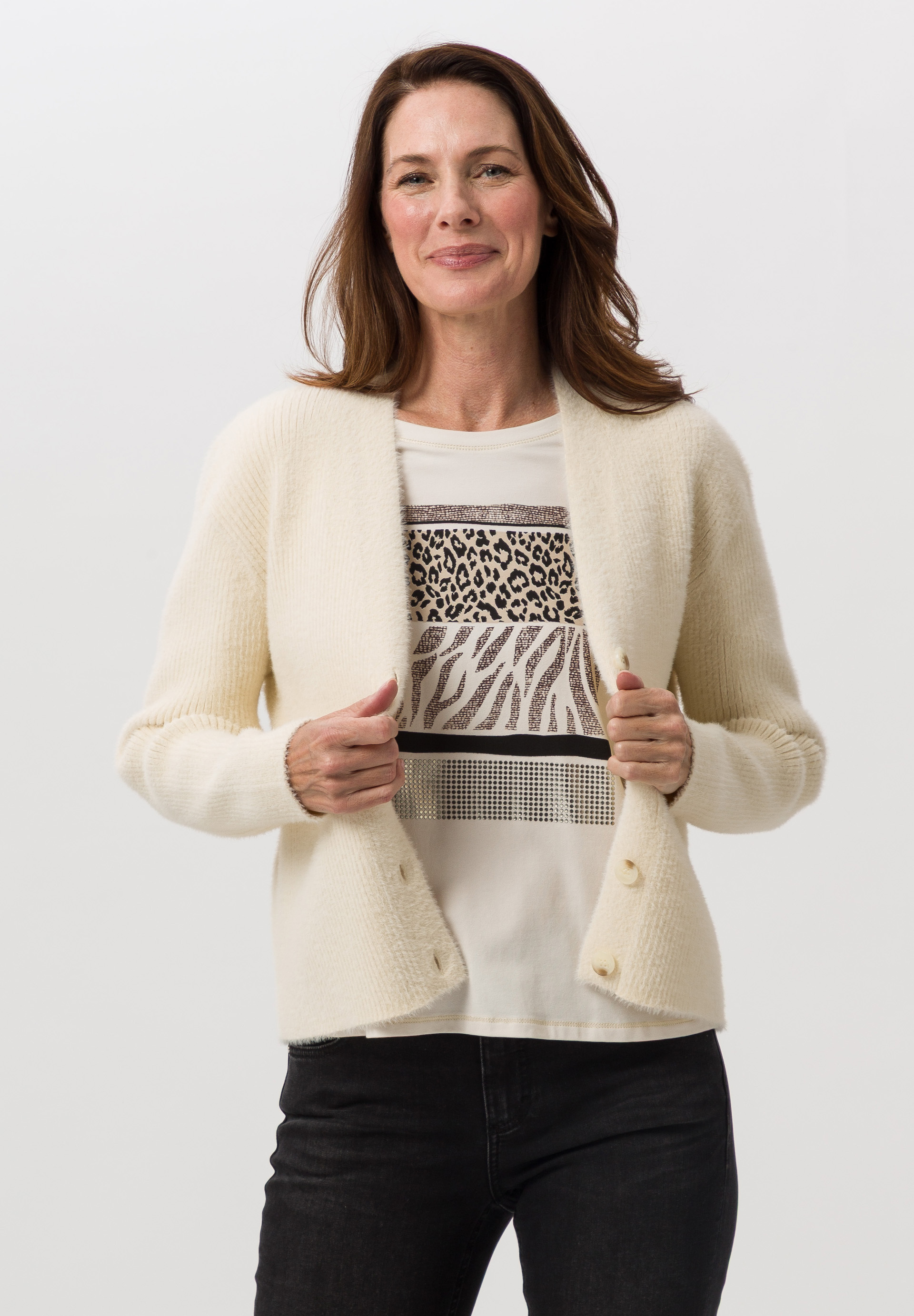 Fine knit blazer With a super soft feel Fine knit blazer With a super soft feel - Product Image 1