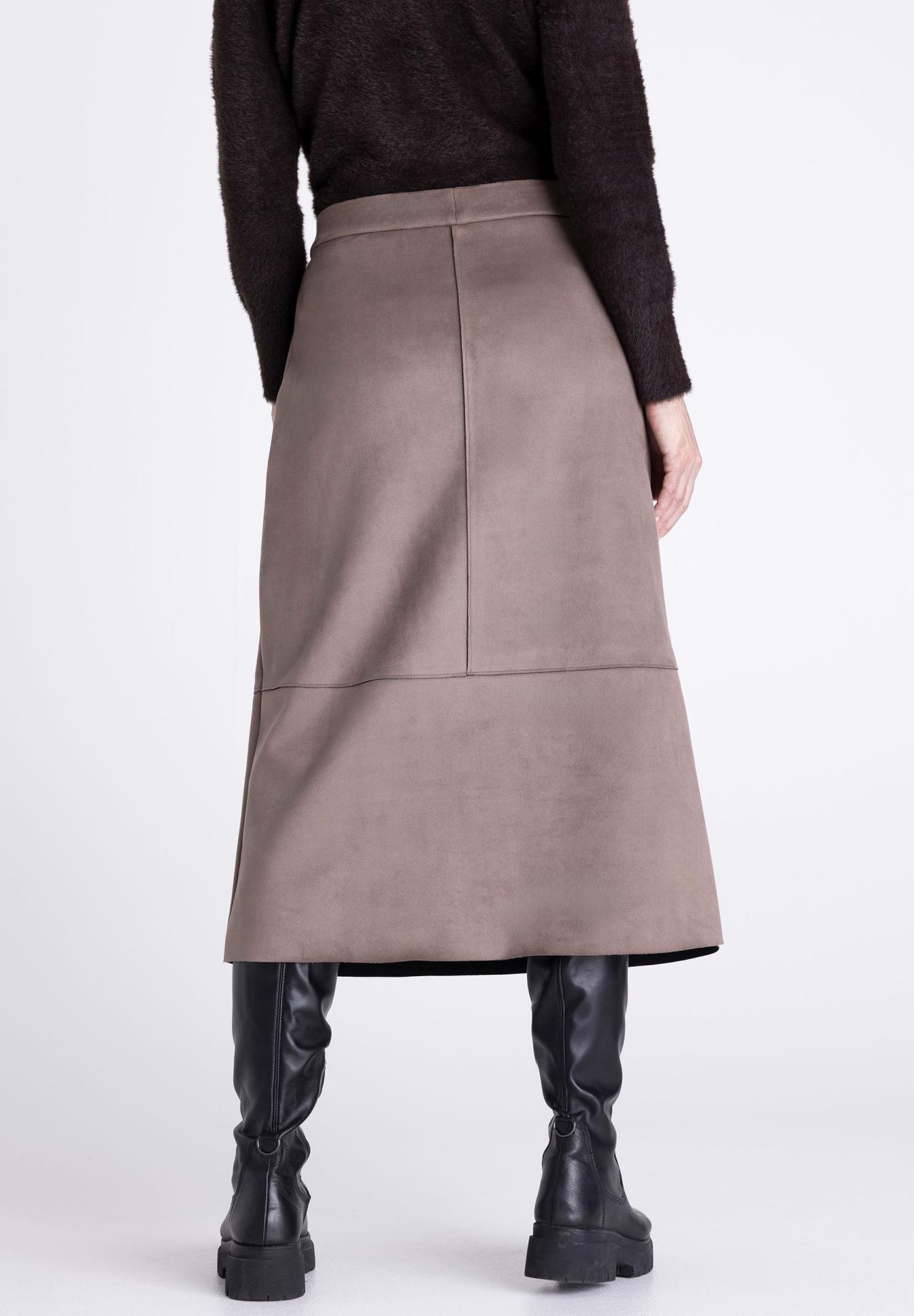rock, Lange Hose?, Stoffrock, Midikniel, Stichdetail