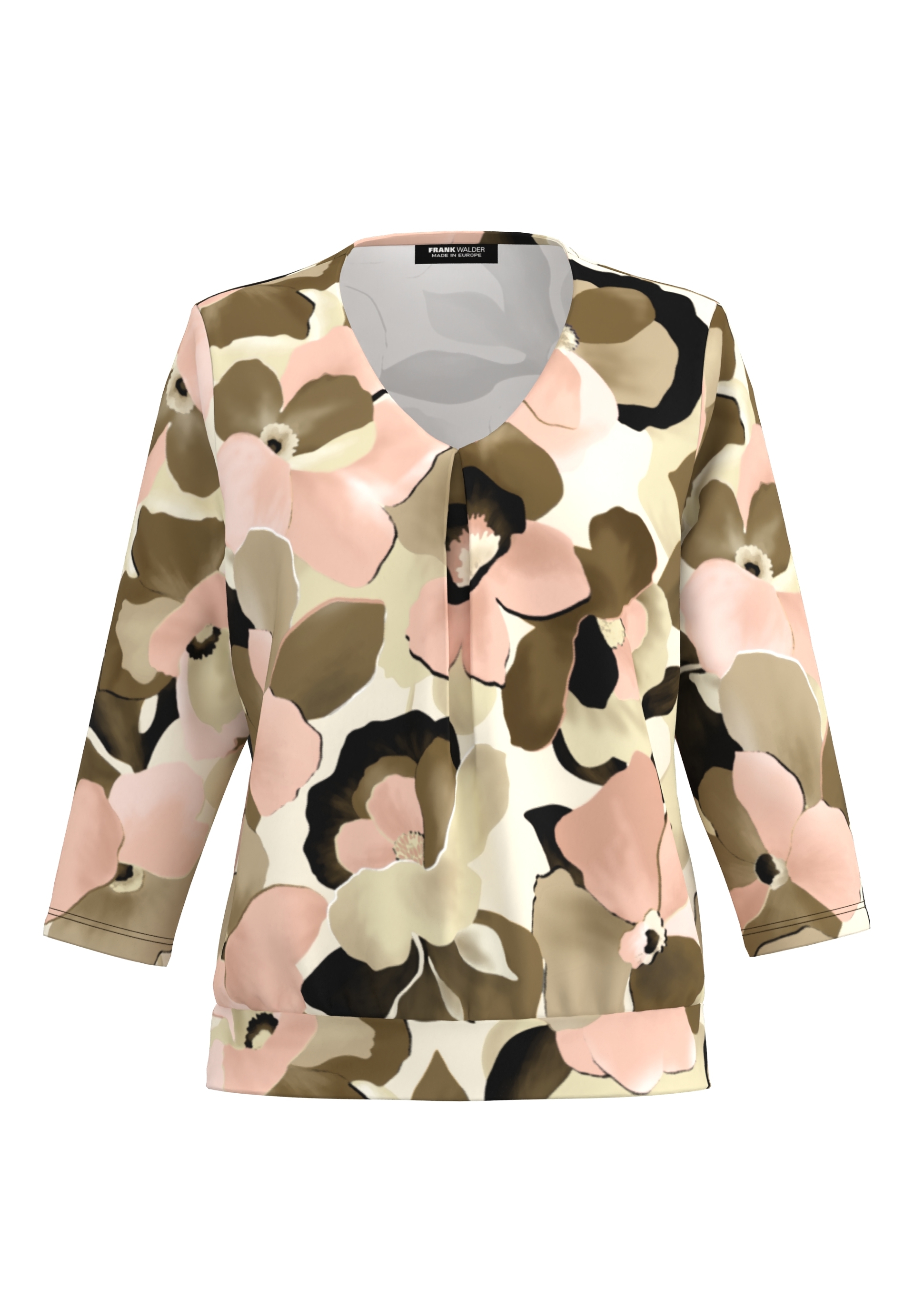 Blusenshirt mit Faltendetail im Vorderteil - Produktbild 1