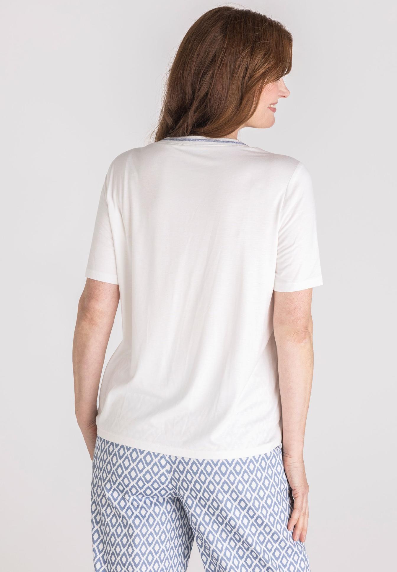 t-shirt, weiße, kurzarm, rundhals, casual