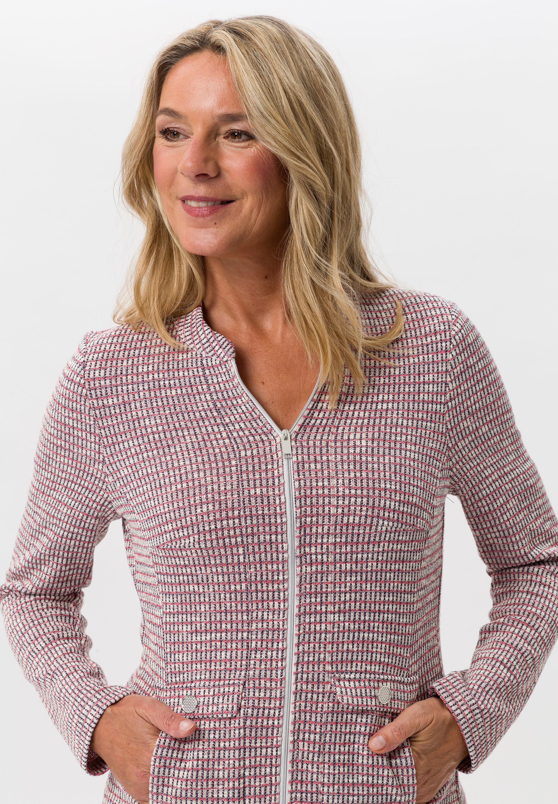 Blazerjacke aus multicolor Strick - Bild 4