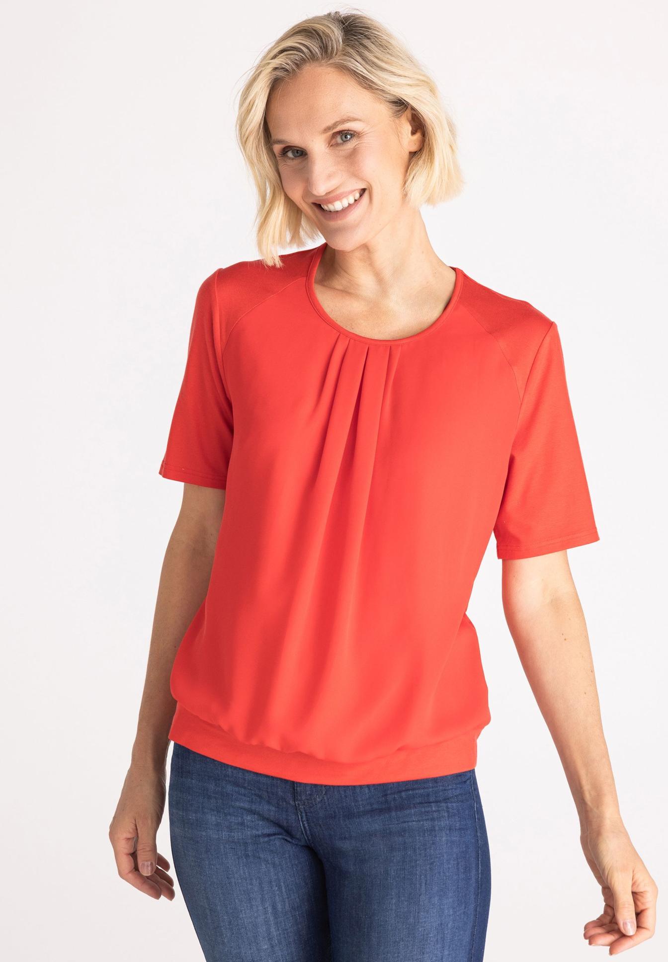 Blouse shirt in a mix of materials - Product Image 1