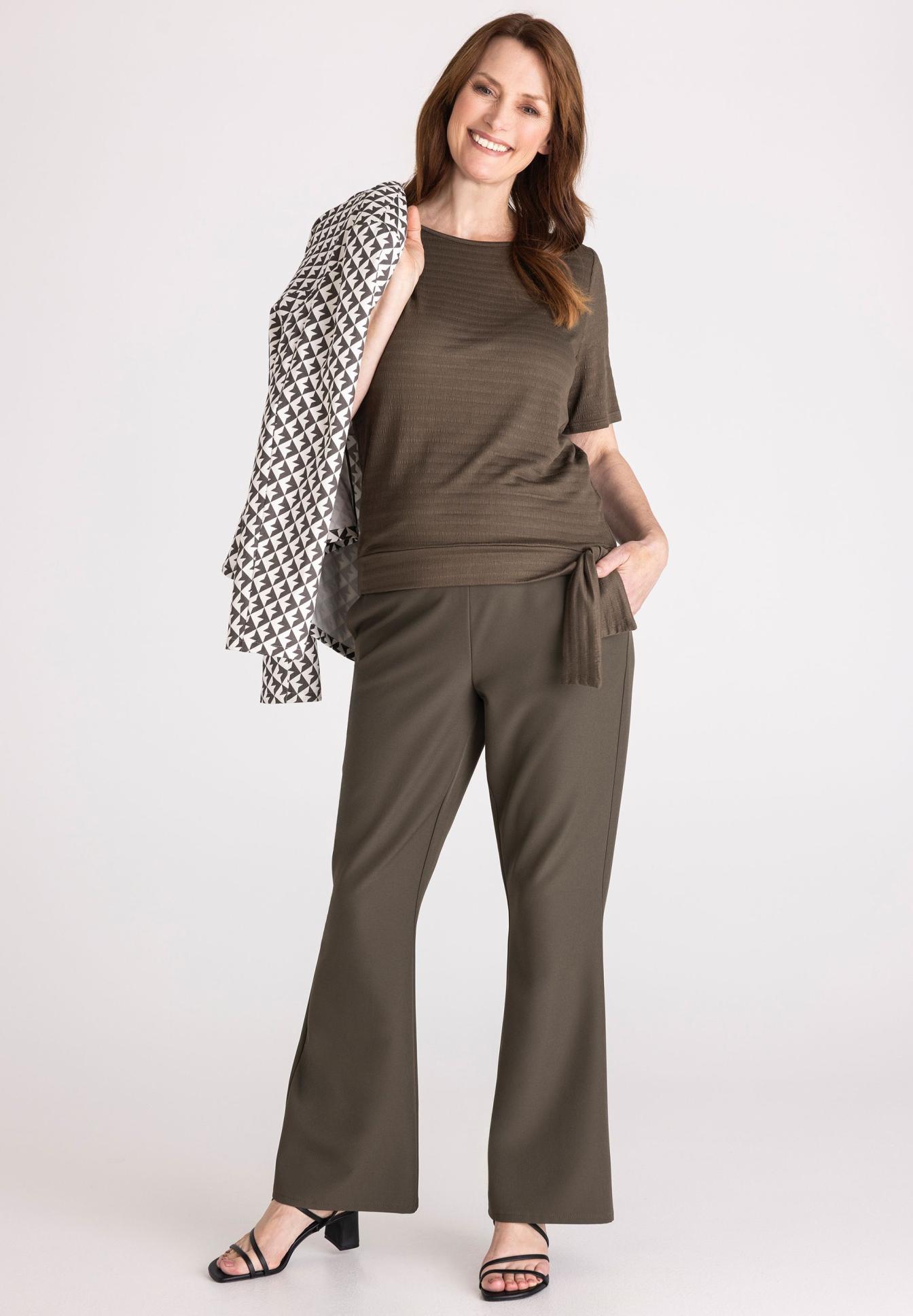 Flaired Pants mit elastischem Bund - Produktbild 2