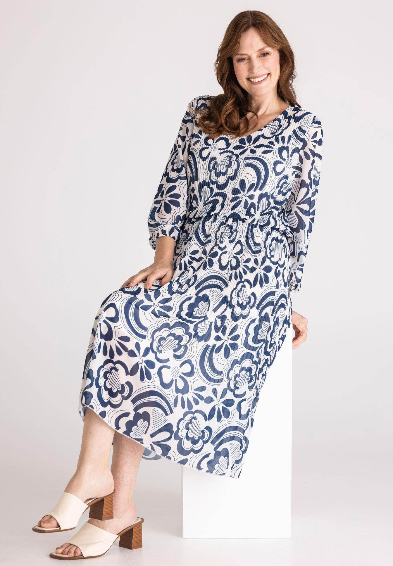 Kleid, Maxi, Blumenmuster, Midikleid, Sommerkleid, Kleid, Maxi-Kleid, Blumenmuster, Langarm, Hellblau Dunkelblau, Maxi-Kleid, Blumenmuster, Viskose, Midi-Länge, Blusenkleid?, Maxi-Kleid, Blumenmuster, Blau-weiß, Lange Ärmel, Midi-Länge