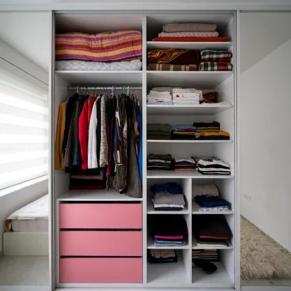 Kleiderschrank Bild eines Kleiderschranks