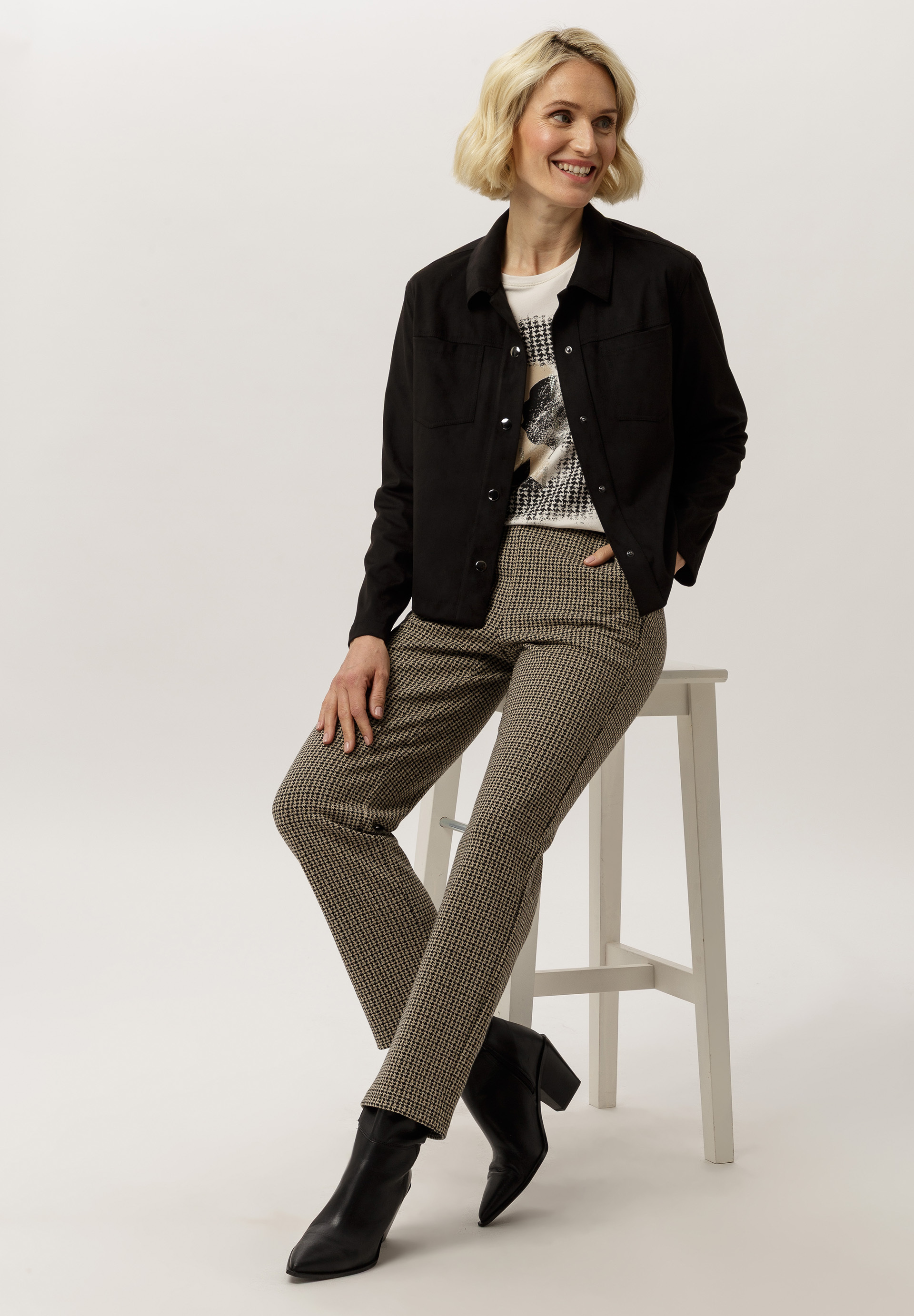 Jacke in Veloursleder-Optik - Produktbild 2