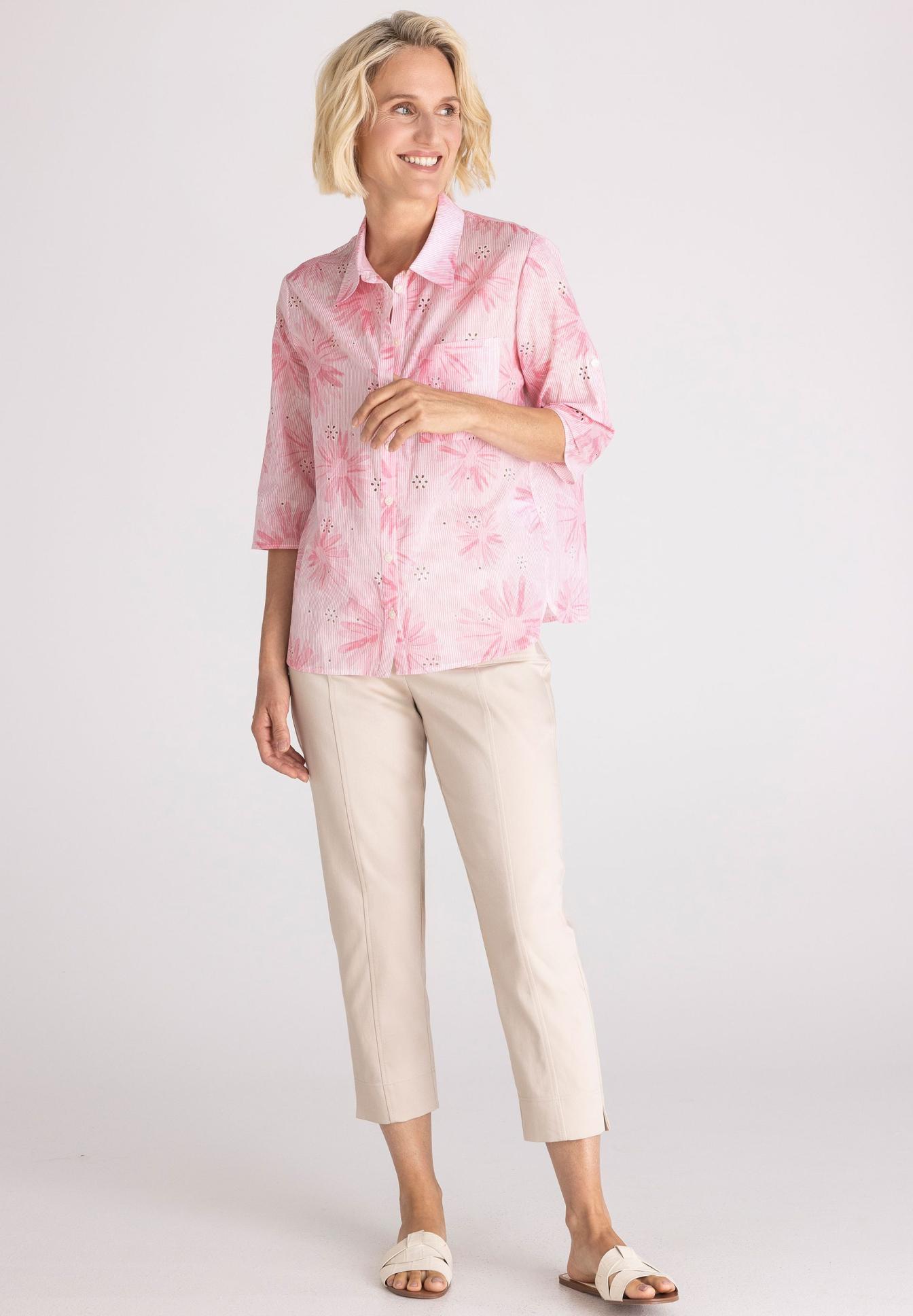 Blouse with decorative lace pattern - Product Image 2