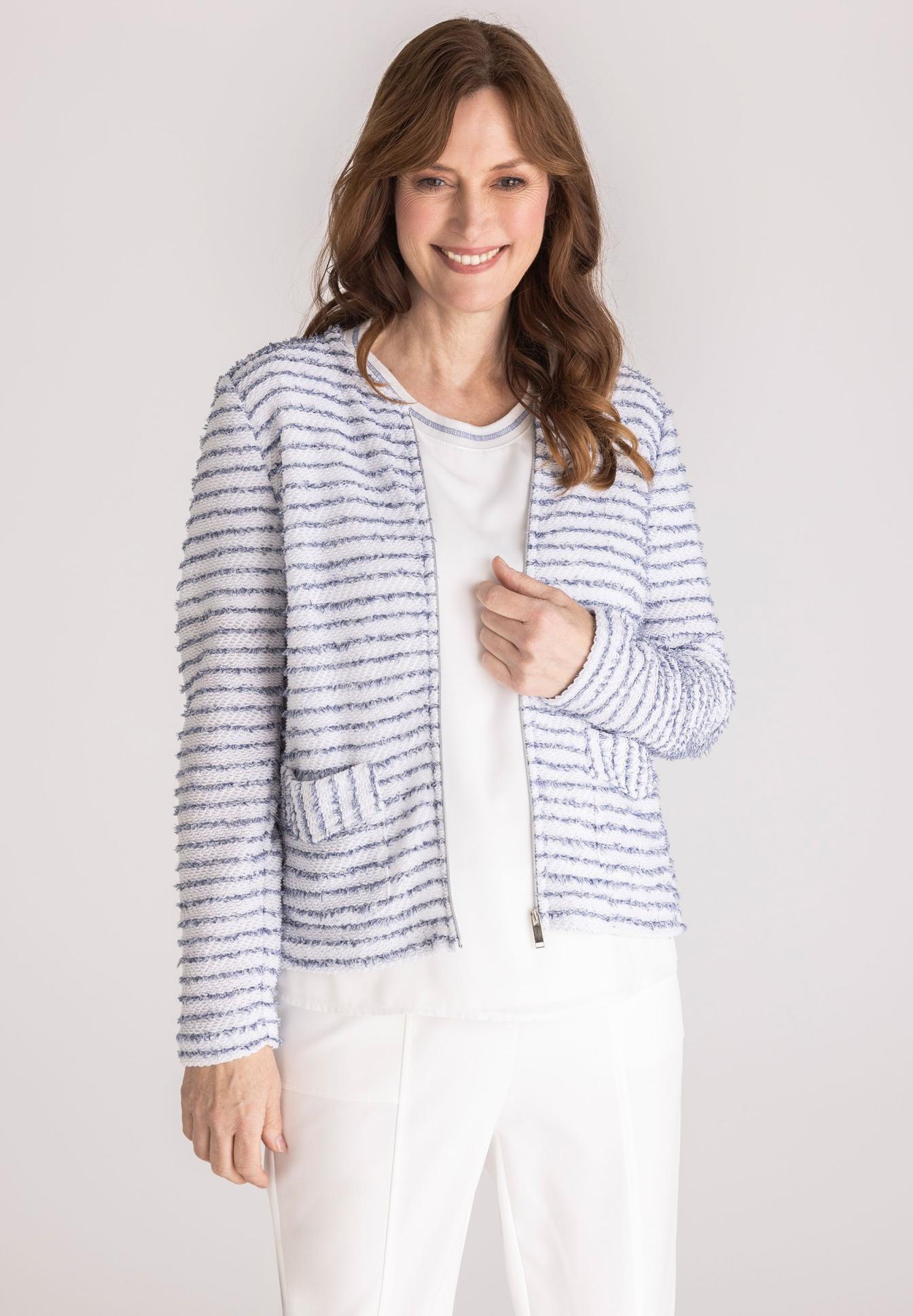 Lightweight jacket with ribbed cuffs - Product Image 1