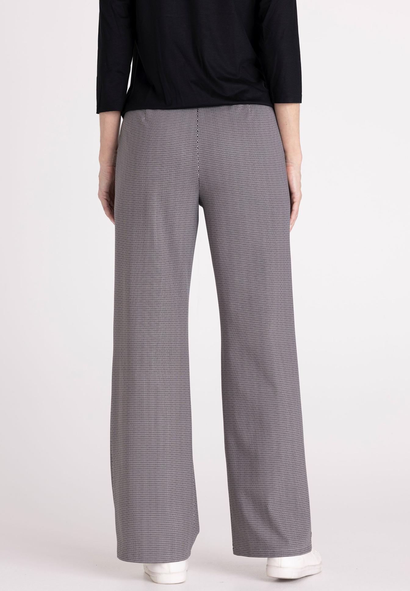 hose, palazzohose, grau, muster, weite, Hose, Weite, Gerades Bein, Hahnentritt Muster, Hose mit Muster