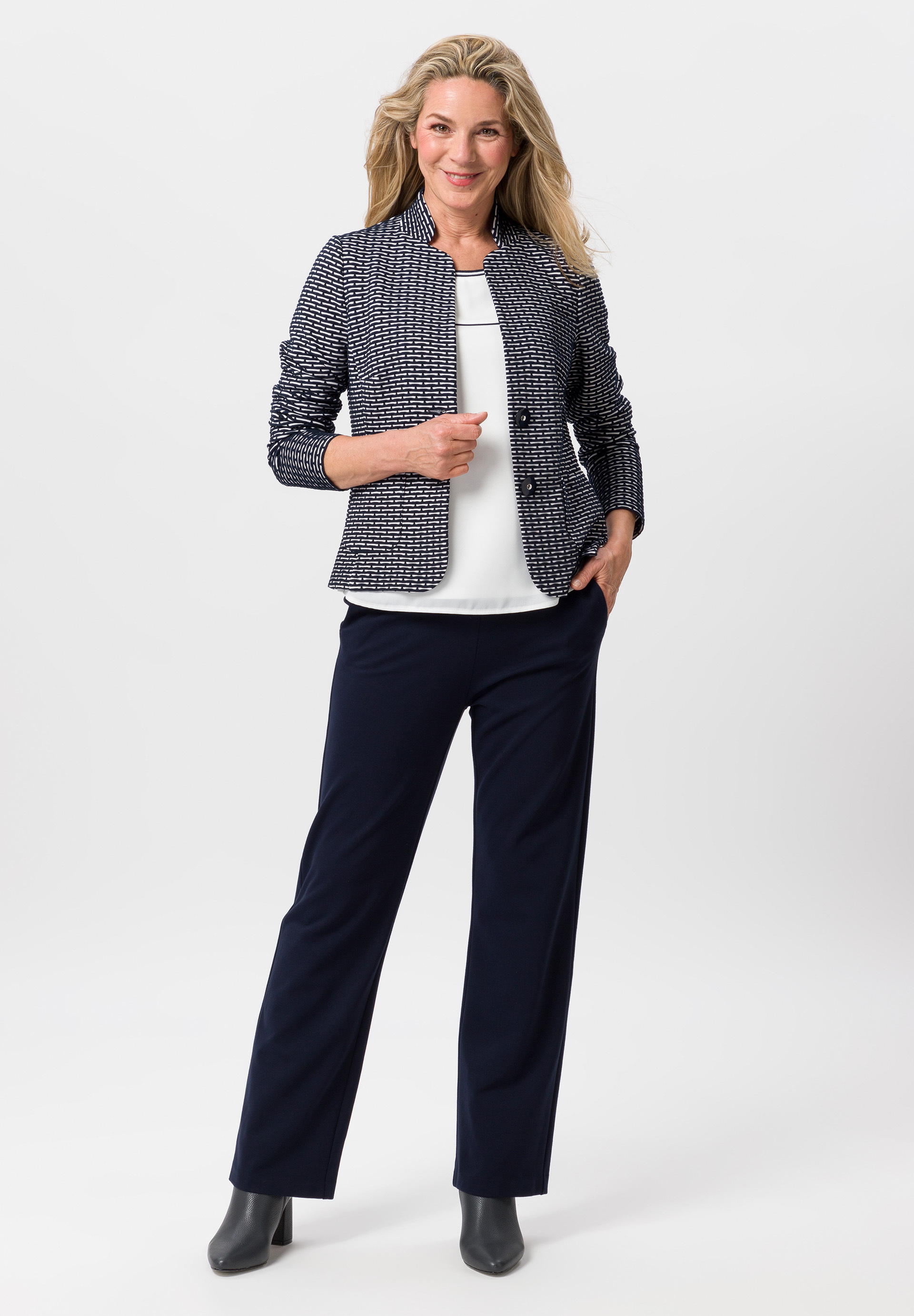 Blusenshirt mit Strickbündchen Blusenshirt mit Strickbündchen - Produktbild 2