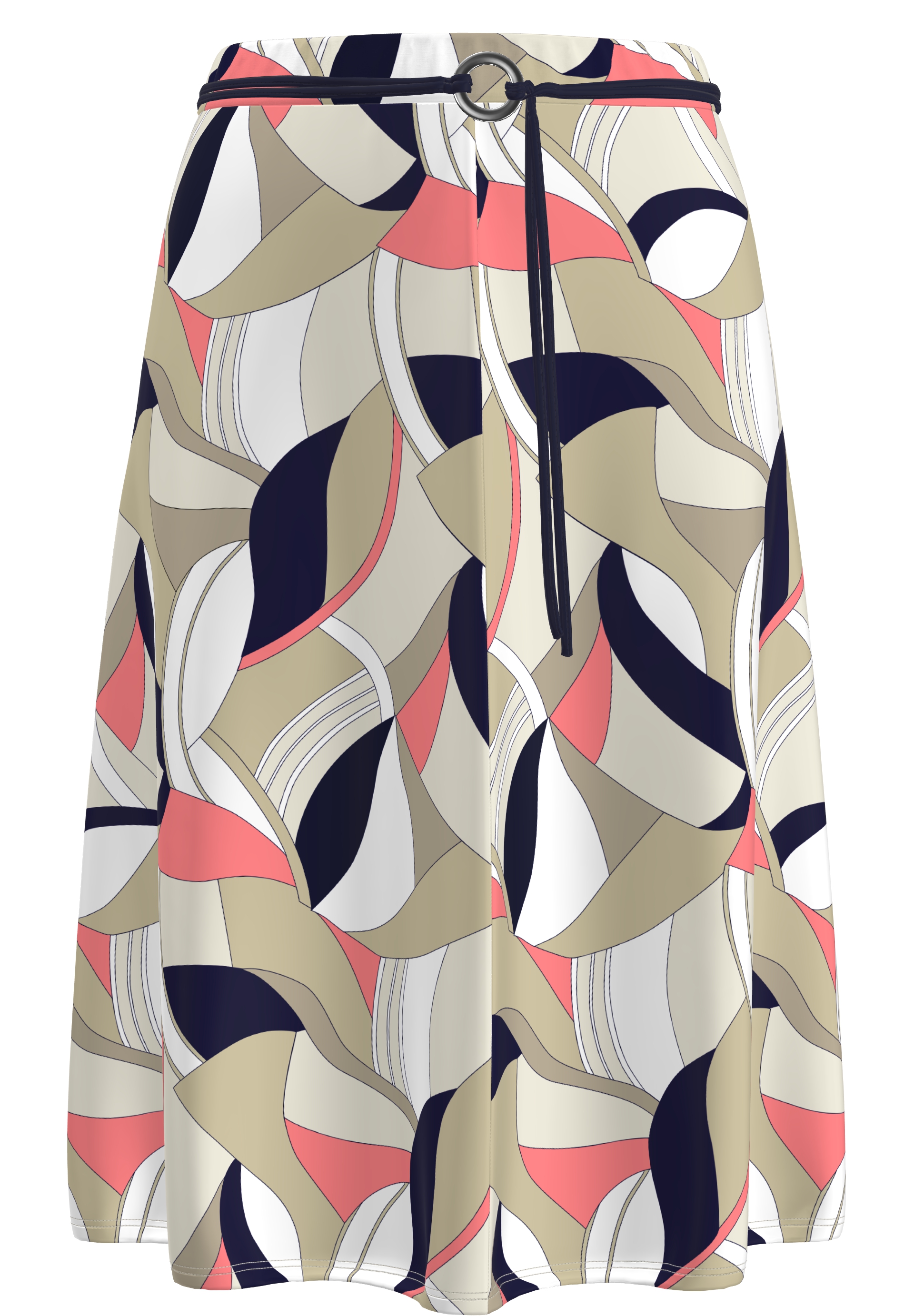 A-Linien Rock mit abstraktem Print - Produktbild 1