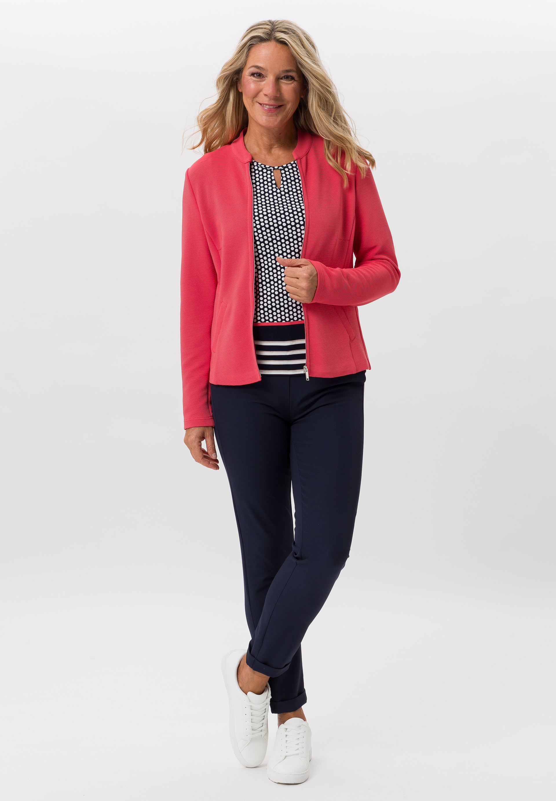 Blazerjacke aus Jersey-Rippe mit Zipp - Produktbild 2