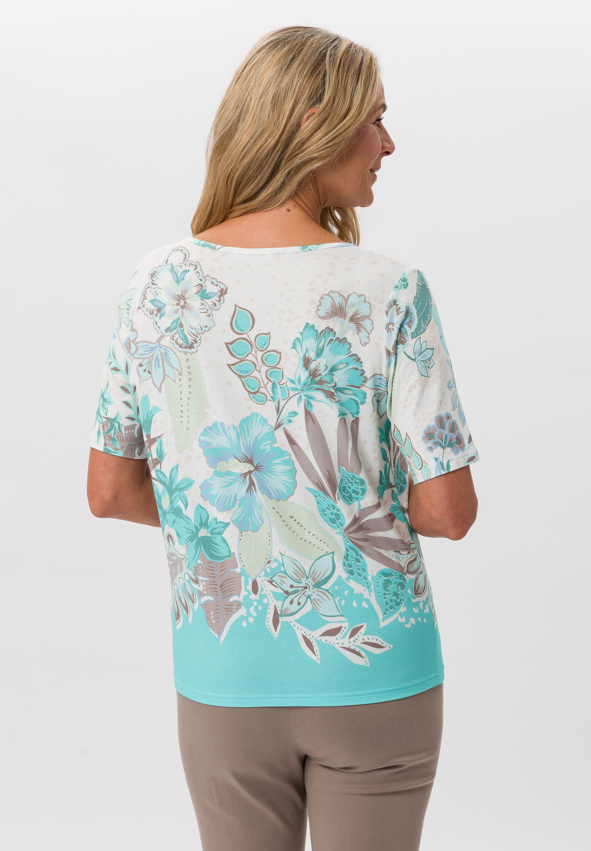 Shirt mit sommerlichen Panneauxprint - Bild 2
