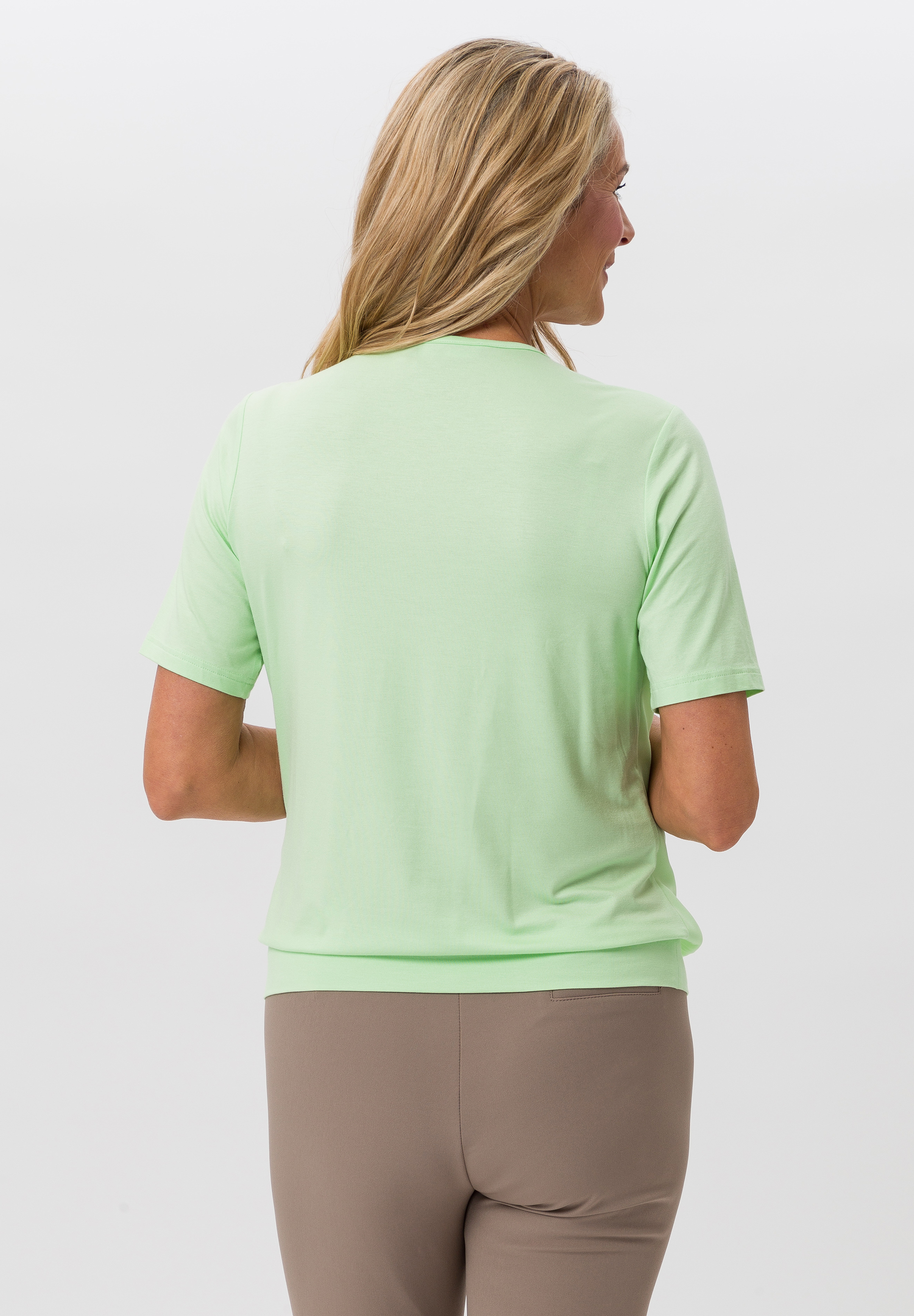 Blusenshirt im Materialmix - Bild 2
