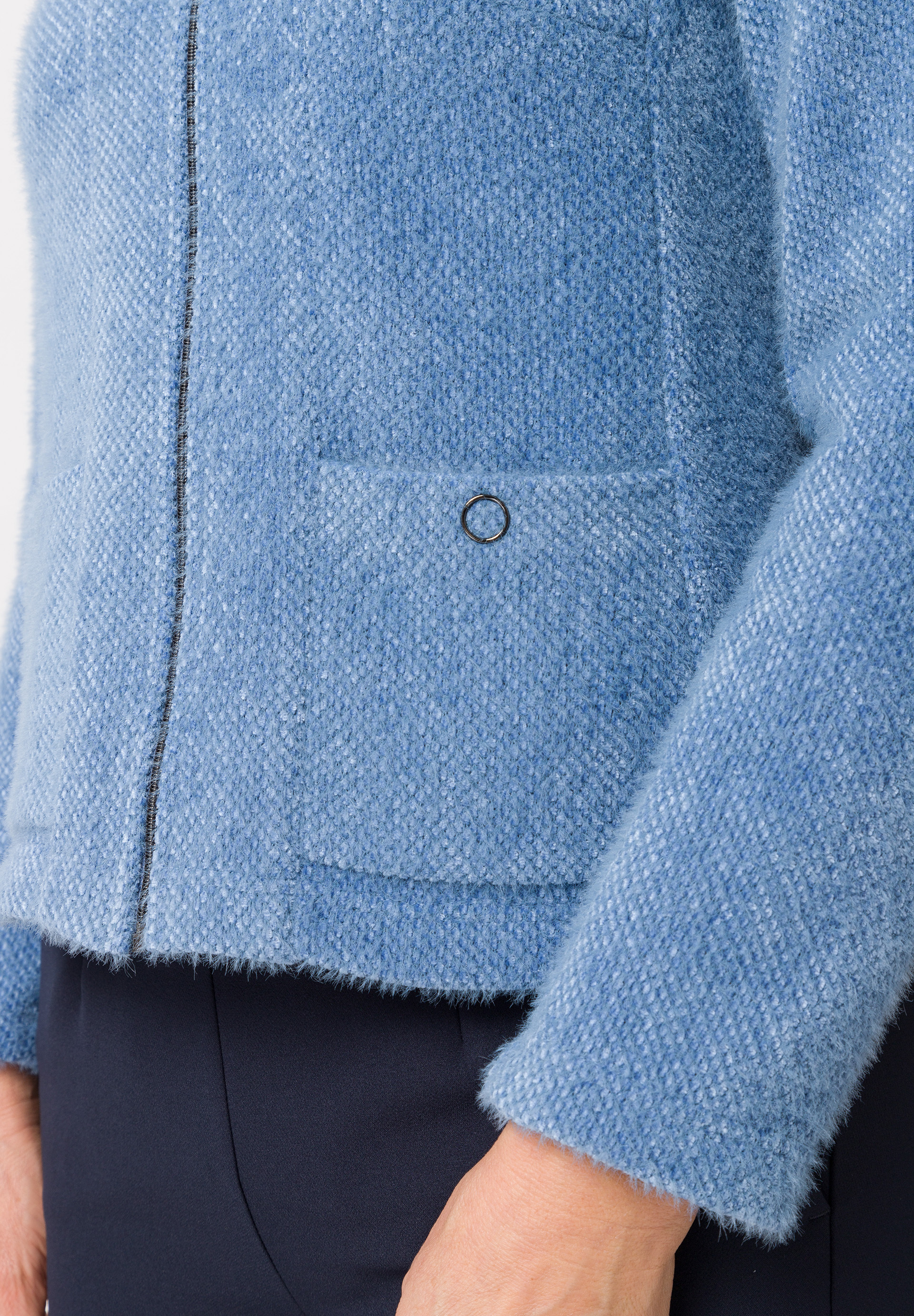Cardigan with soft mesh - Bild 4