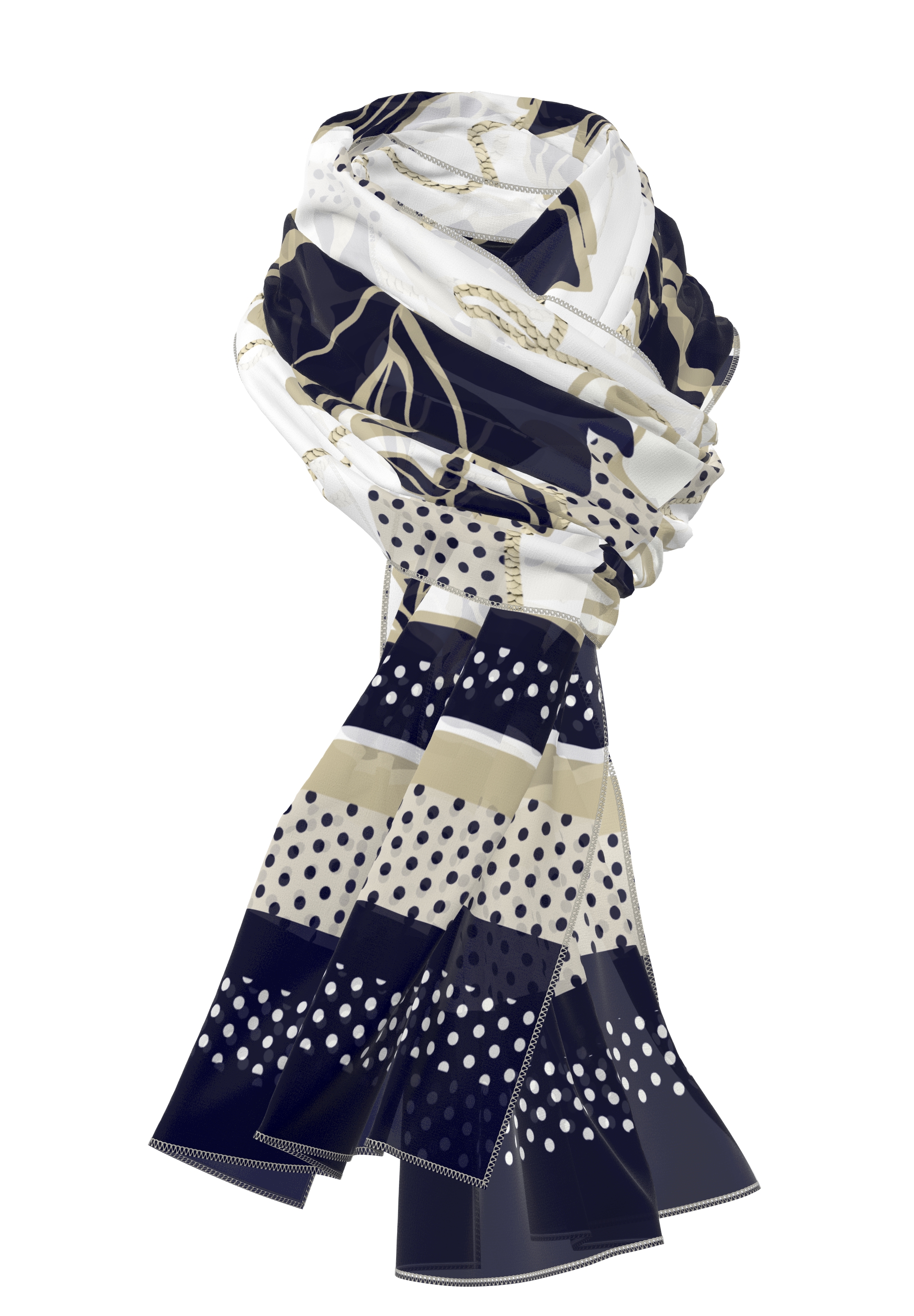 Fashionable scarf in a charming design - Bild 4 Fashionable scarf in a charming design - Bild 4
