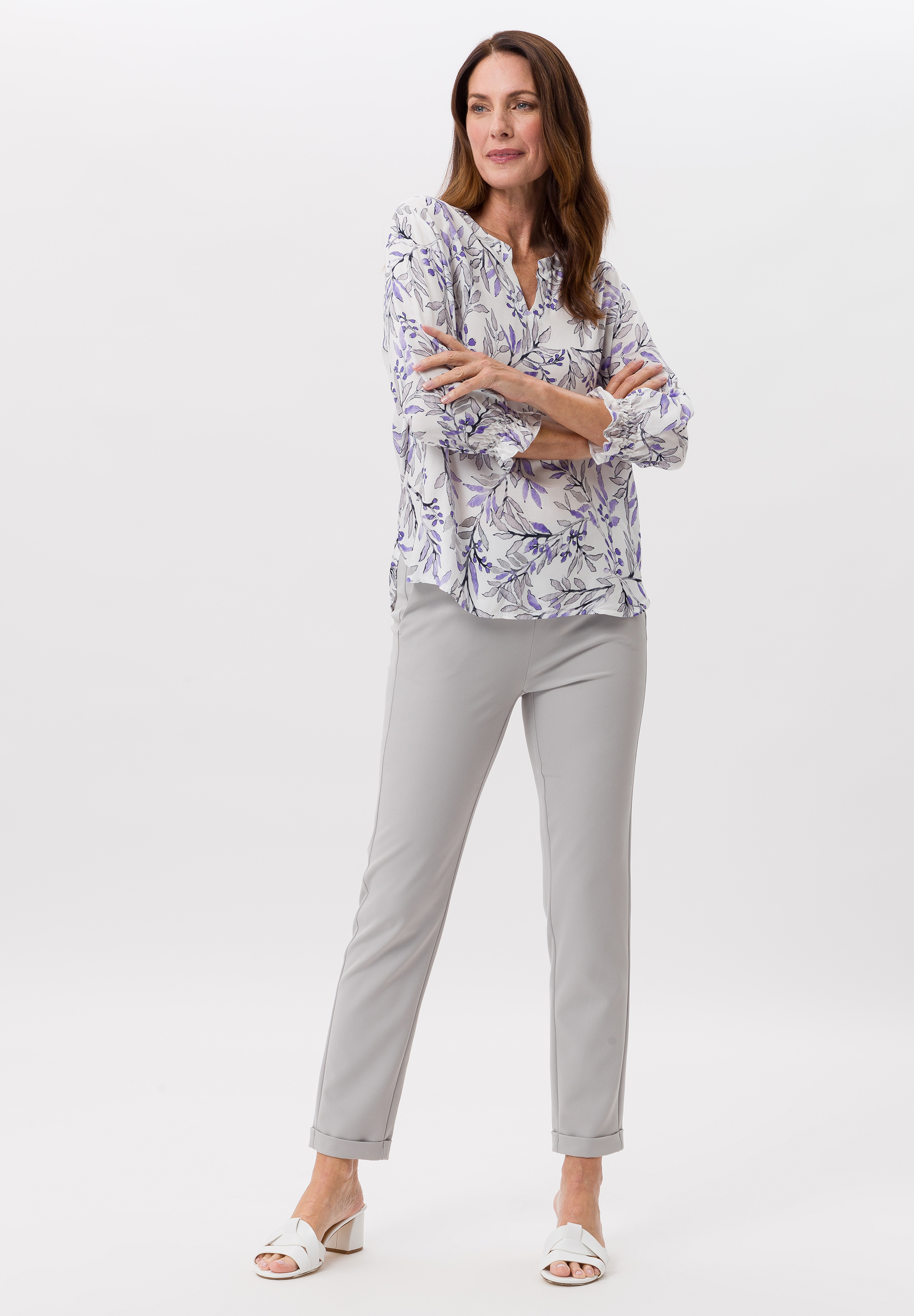 Bluse mit Allover-Print - Bild 3