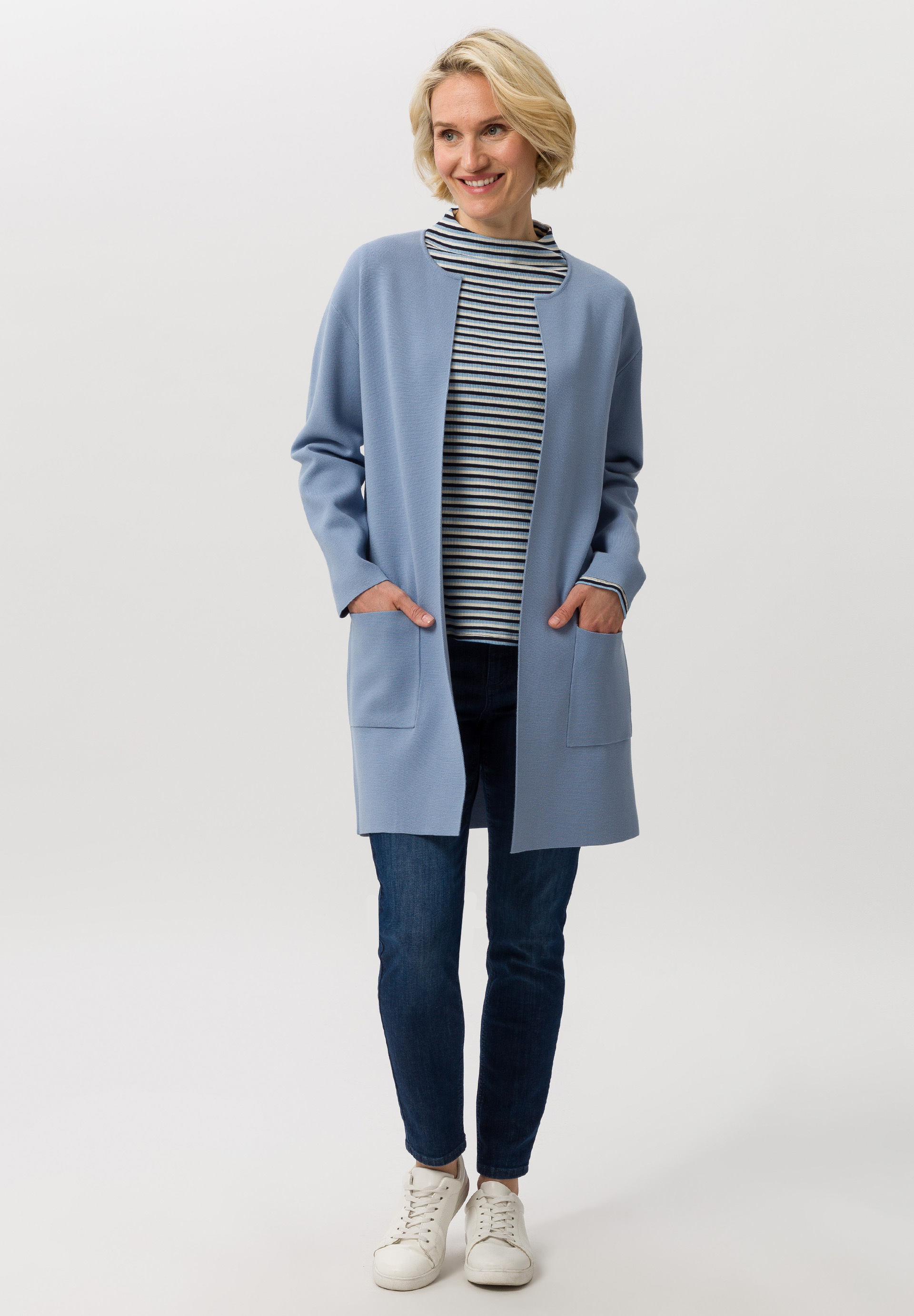 Strickjacke mit offenen Kanten - Bild 3
