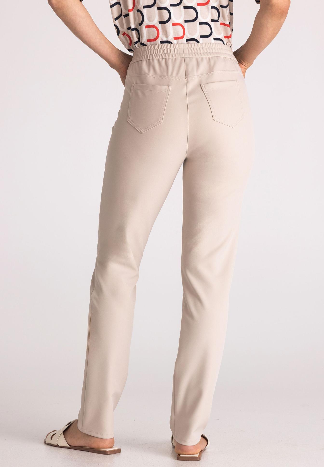 Damenhose, Beige, Elastischer Bund, Gerades Bein, Gesäßtaschen, Damenhose, Beige, Elastikbund, Gesäßtaschen, Gerades Bein, Damenhose, beige, elastischer Bund, Gesäßtaschen, gerades Bein, Damenhose, beige, elastischer Bund, Gesäßtaschen, gerades Bein