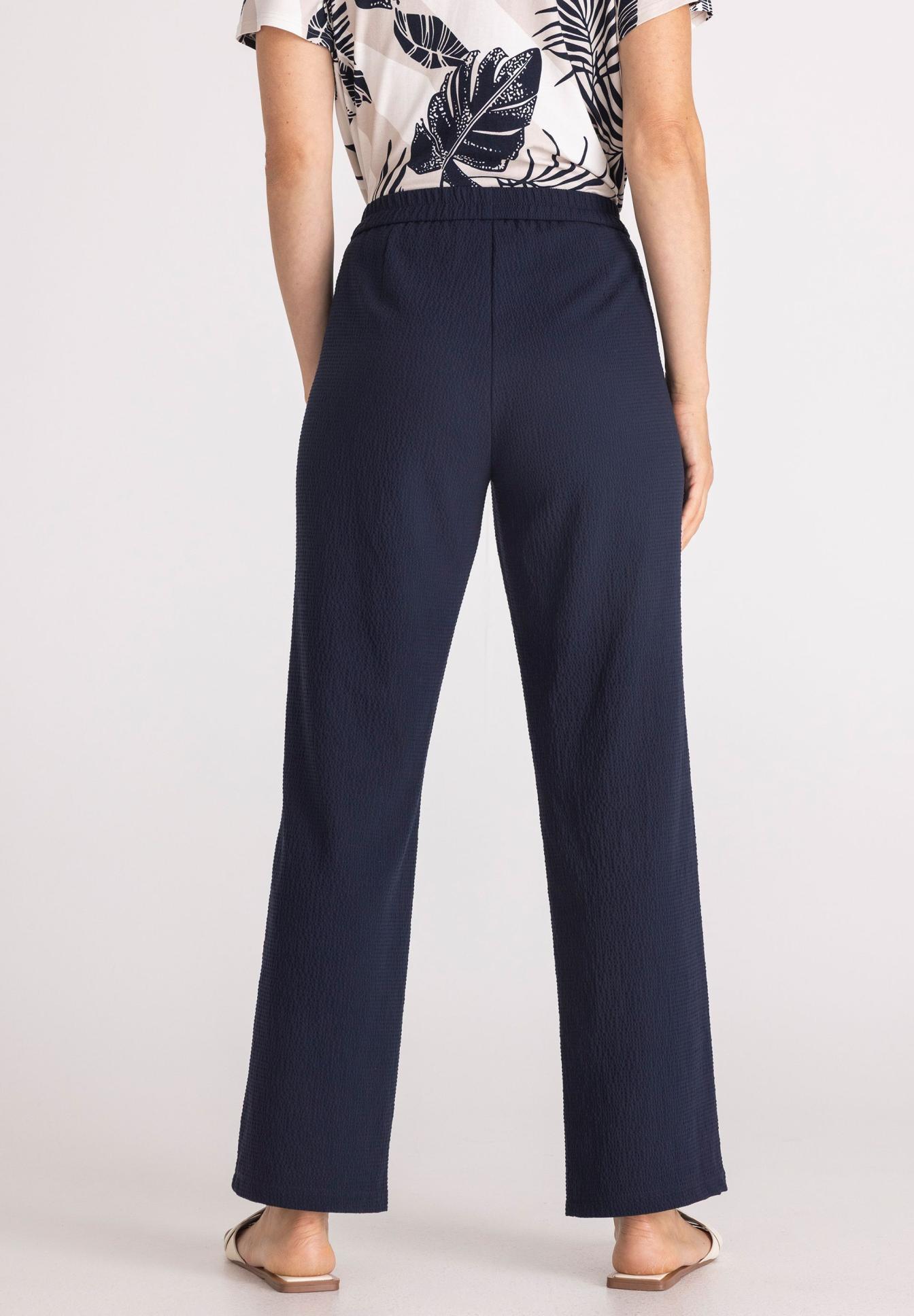 Hose, Navy, Weite, Elastischer Bund, Stretch-Hose, Hose, Navy, weite Beine, Elastischer Bund, unifarben, Hose, Palazzohose, Navy, weite Passform, Elastischer Bund, Hose, Navy, Weite, Elastischer Bund, Glatt, Hose, Navy, Weite, Gürtellos, Kleiderhose