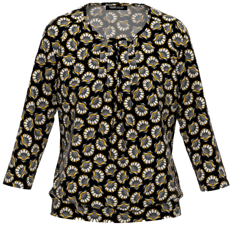 Shirt 3/4 Ärmel mit femininer Faltenpartie - Produktbild 1