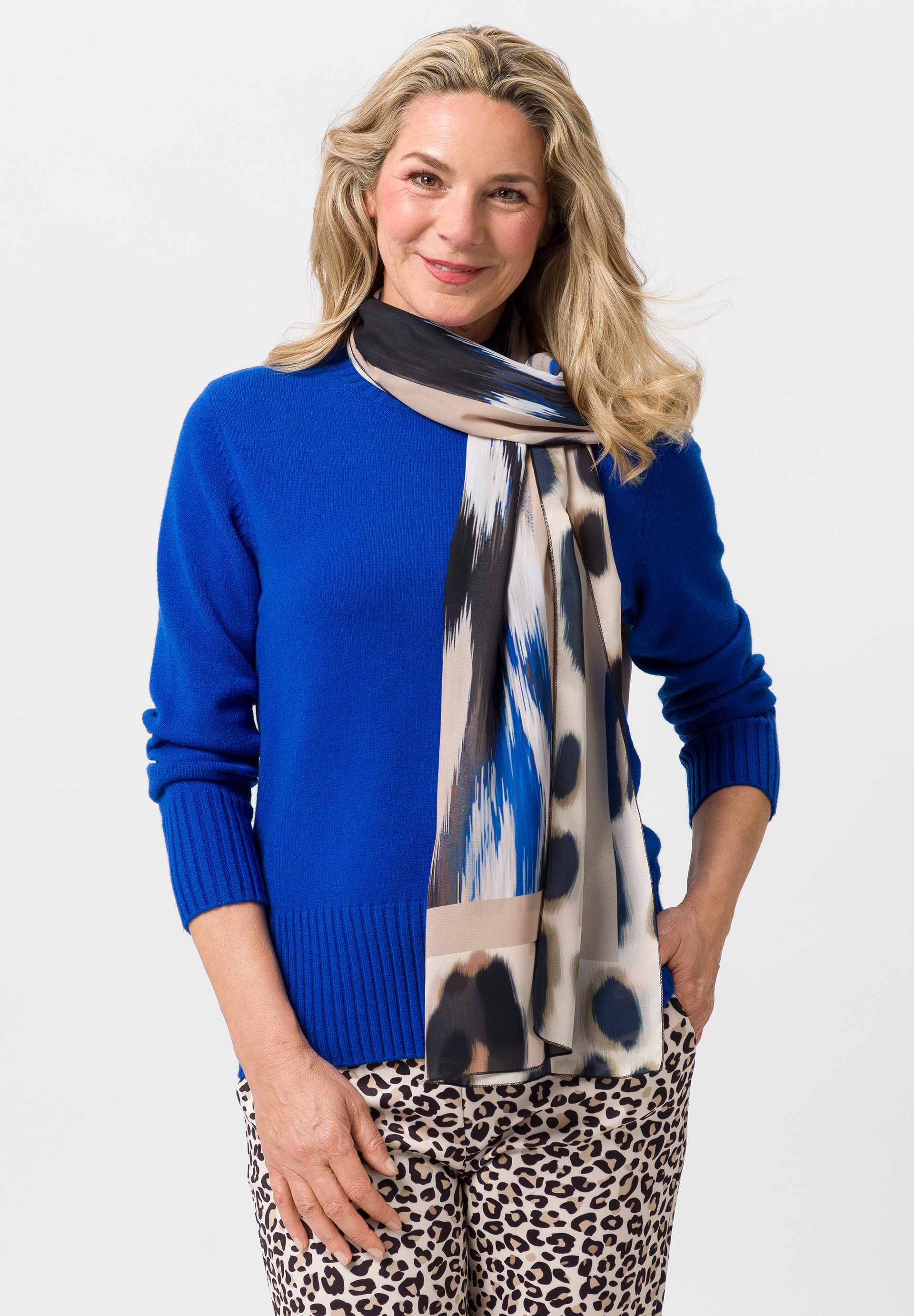 Tuch mit stilvollem Print Tuch mit stilvollem Print - Produktbild 1